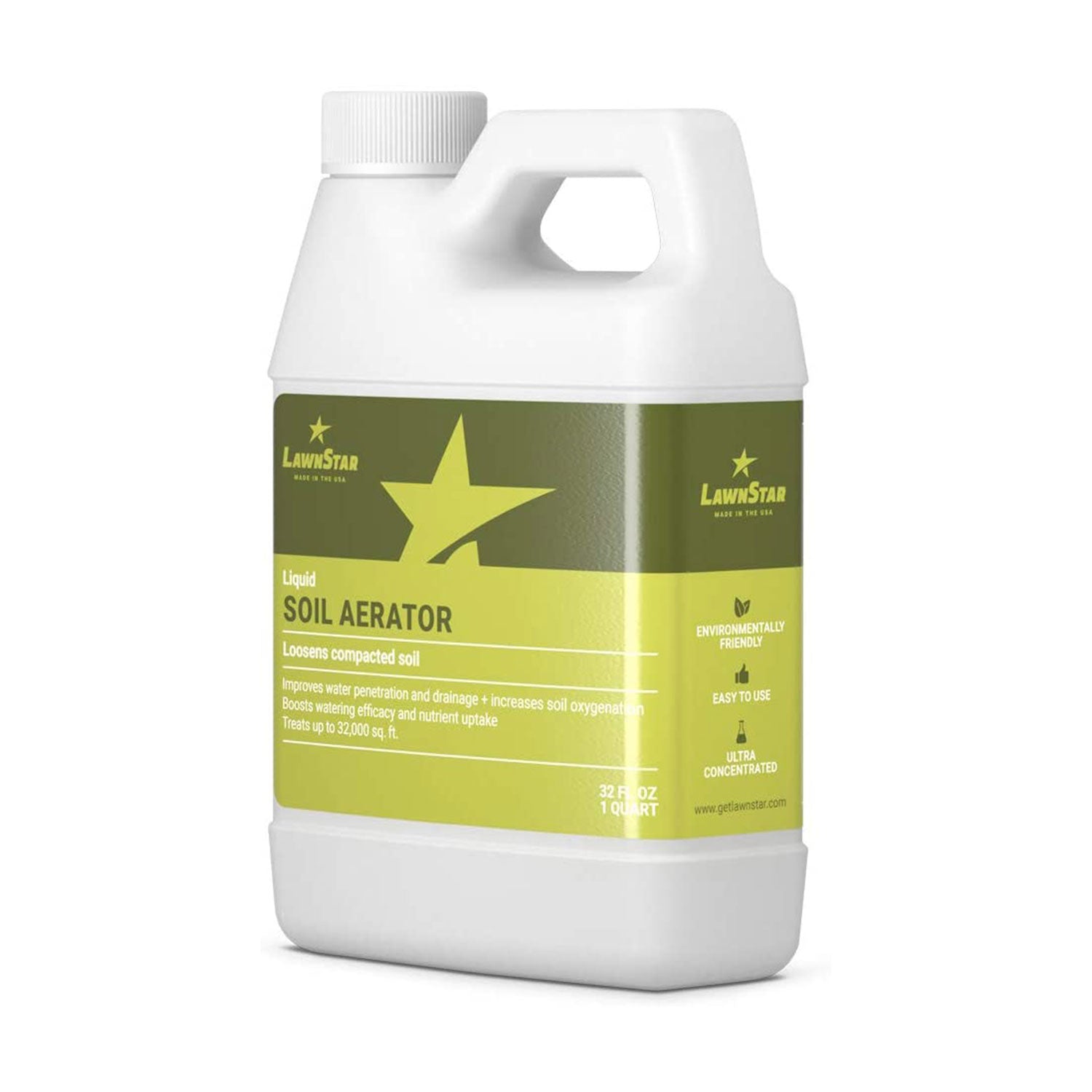 LawnStar Liquid Soil Aerator, 1 Quart & Phosphorus Free Fertilizer, 1 Gallon - VMInnovations