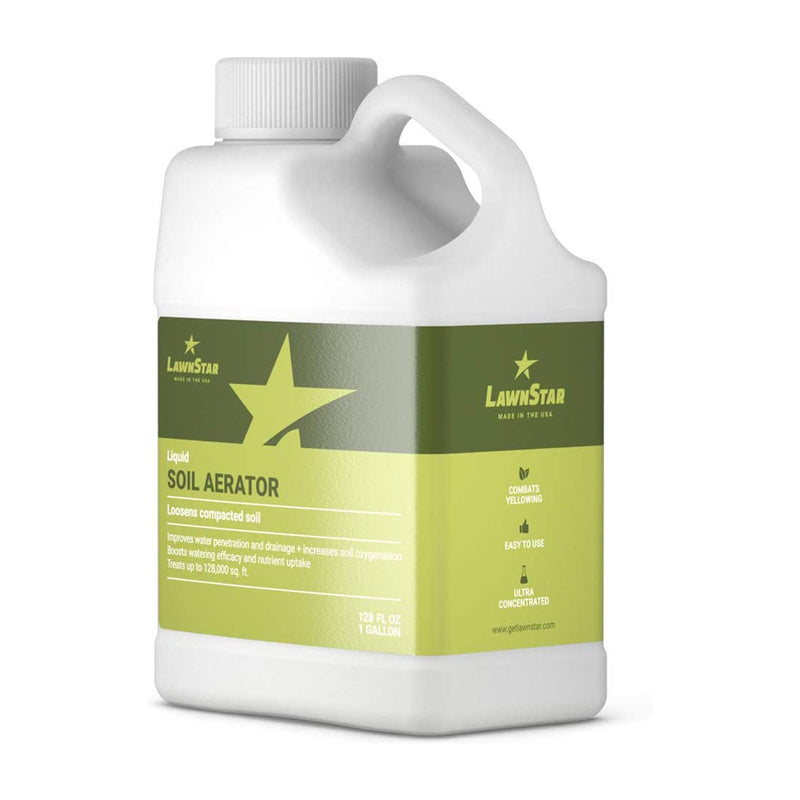 LawnStar Liquid Soil Aerator Conditioner for Drainage & Oxygenation, 1 Gallon