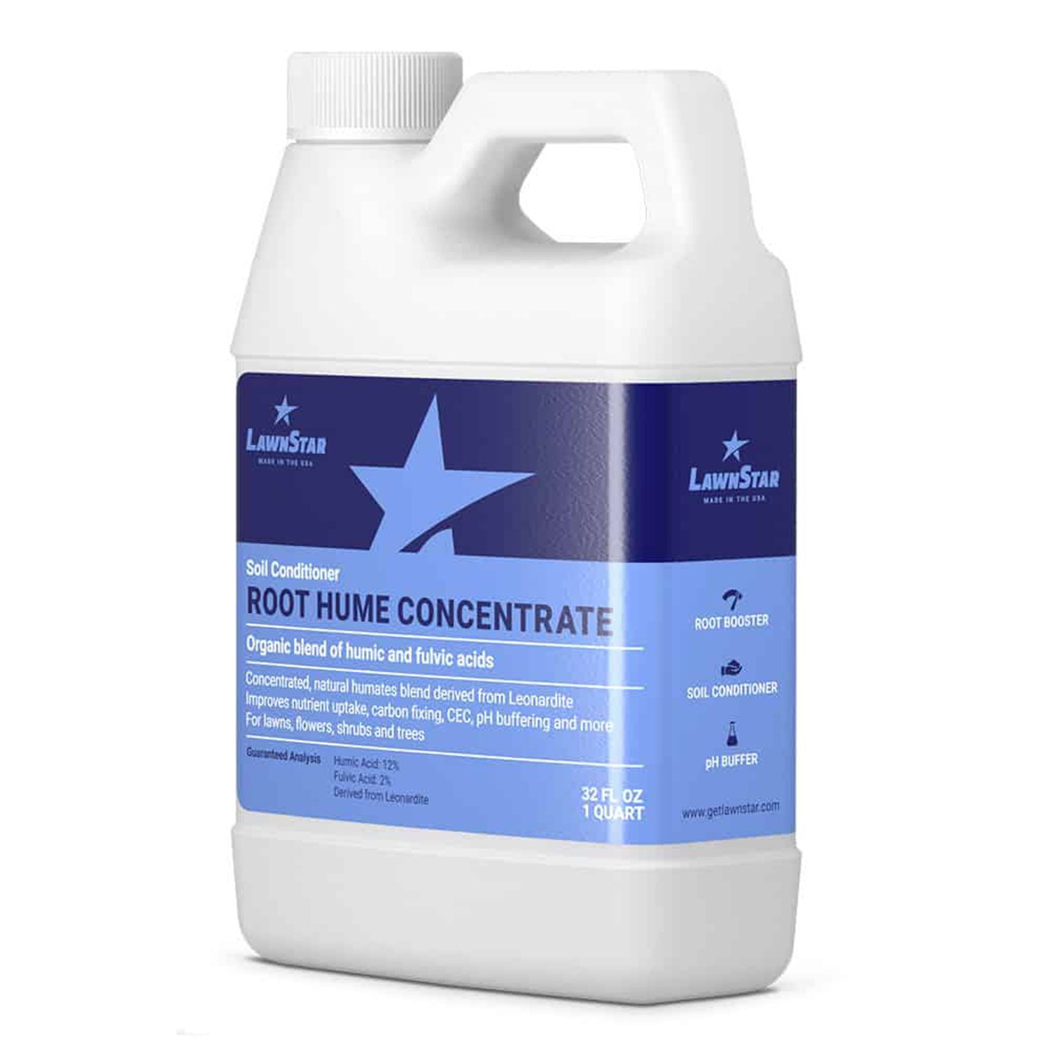 LawnStar Organic Fulvic Acid Root Hume Blend Lawn Soil Conditioner, 1 Gallon