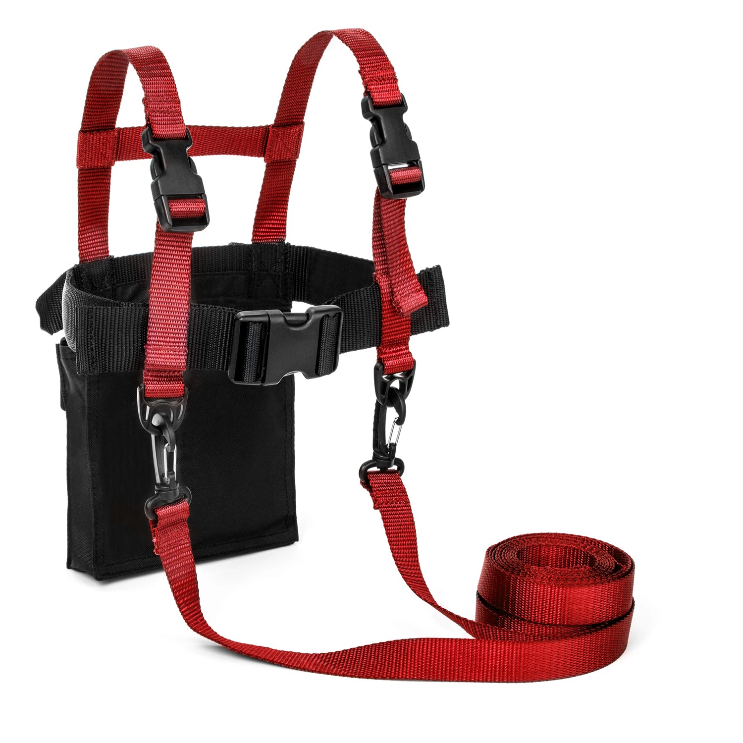 Lucky Bums Kids Ski Harness w/ Grip N' Guide Handle, Backpack, Red (Used)