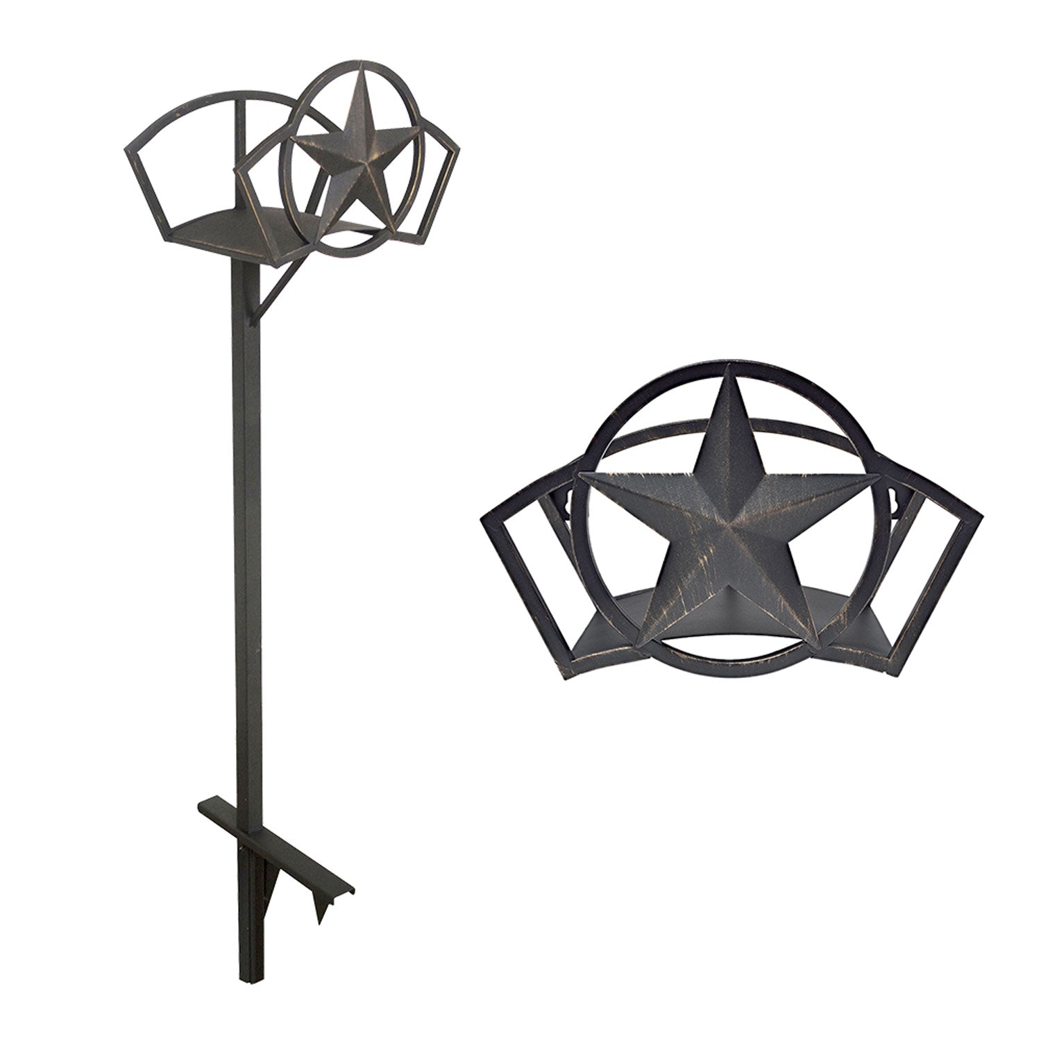 Liberty Garden Liberty Star Garden Hose Stand + Star Garden Hose Wall Storage - VMInnovations