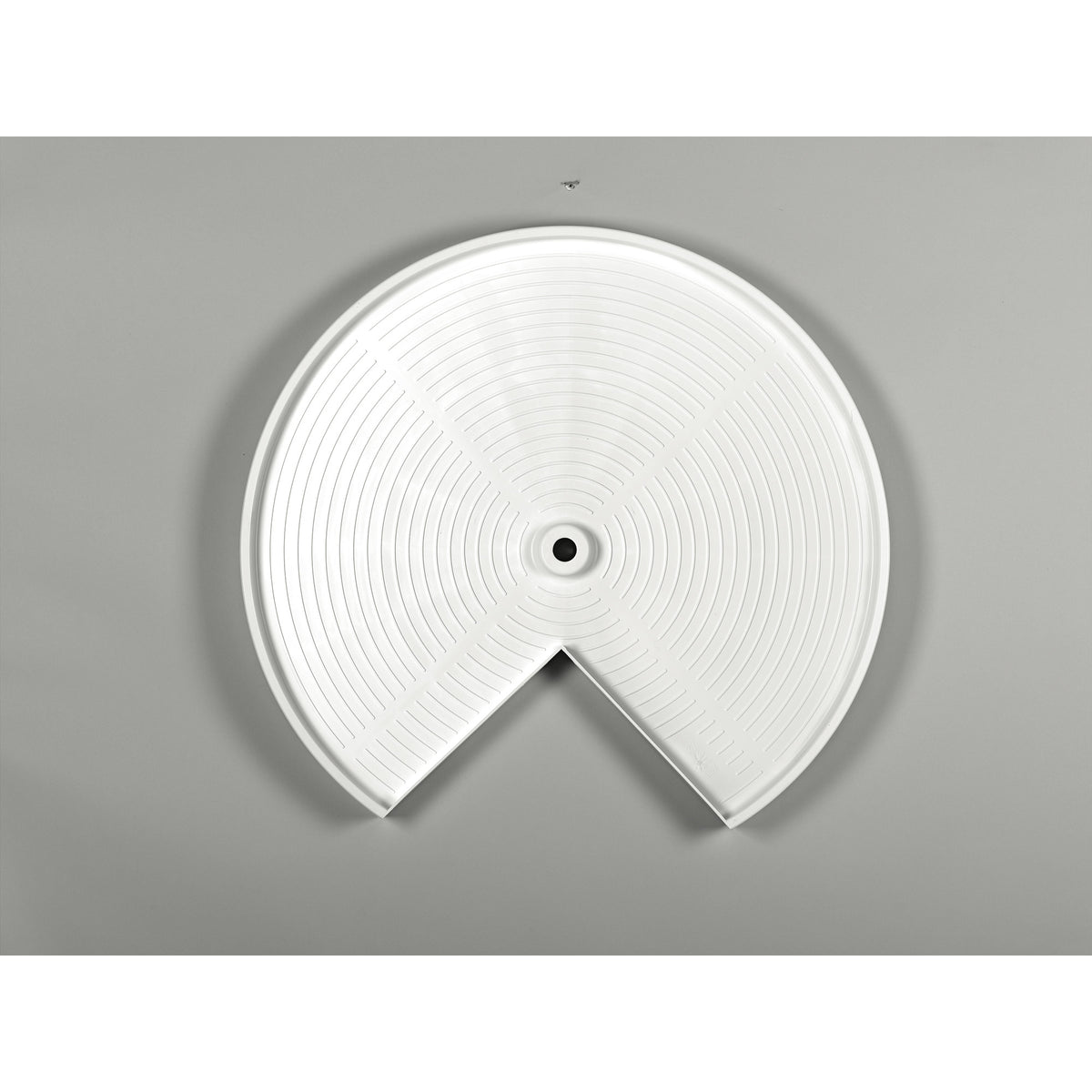 Rev-A-Shelf LD-2472-32-11-1 32" Polymer Kidney Shape 2-Shelf Lazy Susan, White