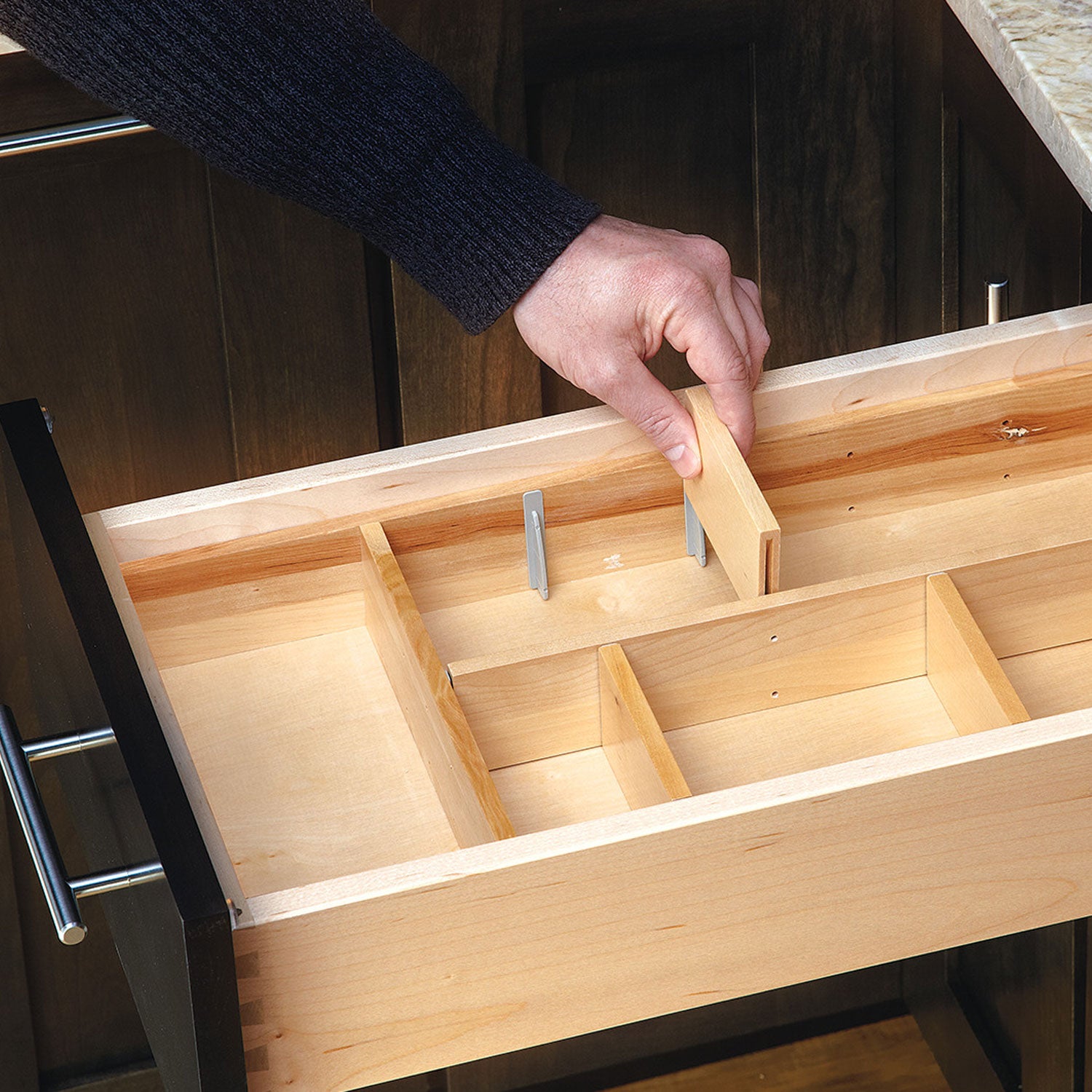 Rev-A-Shelf Customizable Drop-in Kitchen Cutlery Drawer Organizer, LD-4CT15-1 - VMInnovations