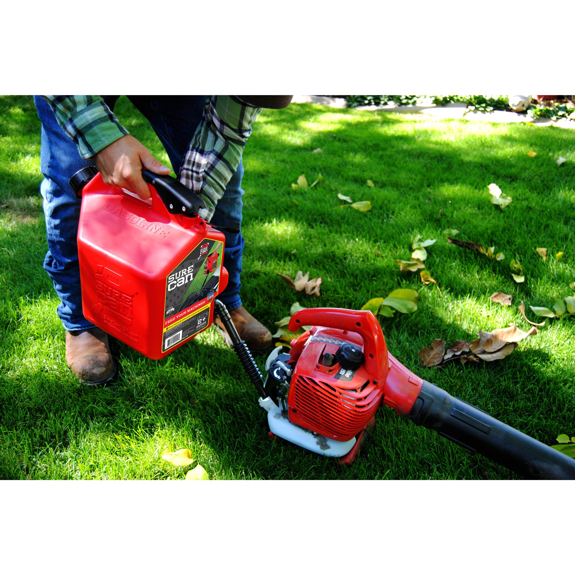 SureCan Easy Pour Nozzle 2 Plus Gallon Flow Control Gas Can, Red (Open Box)