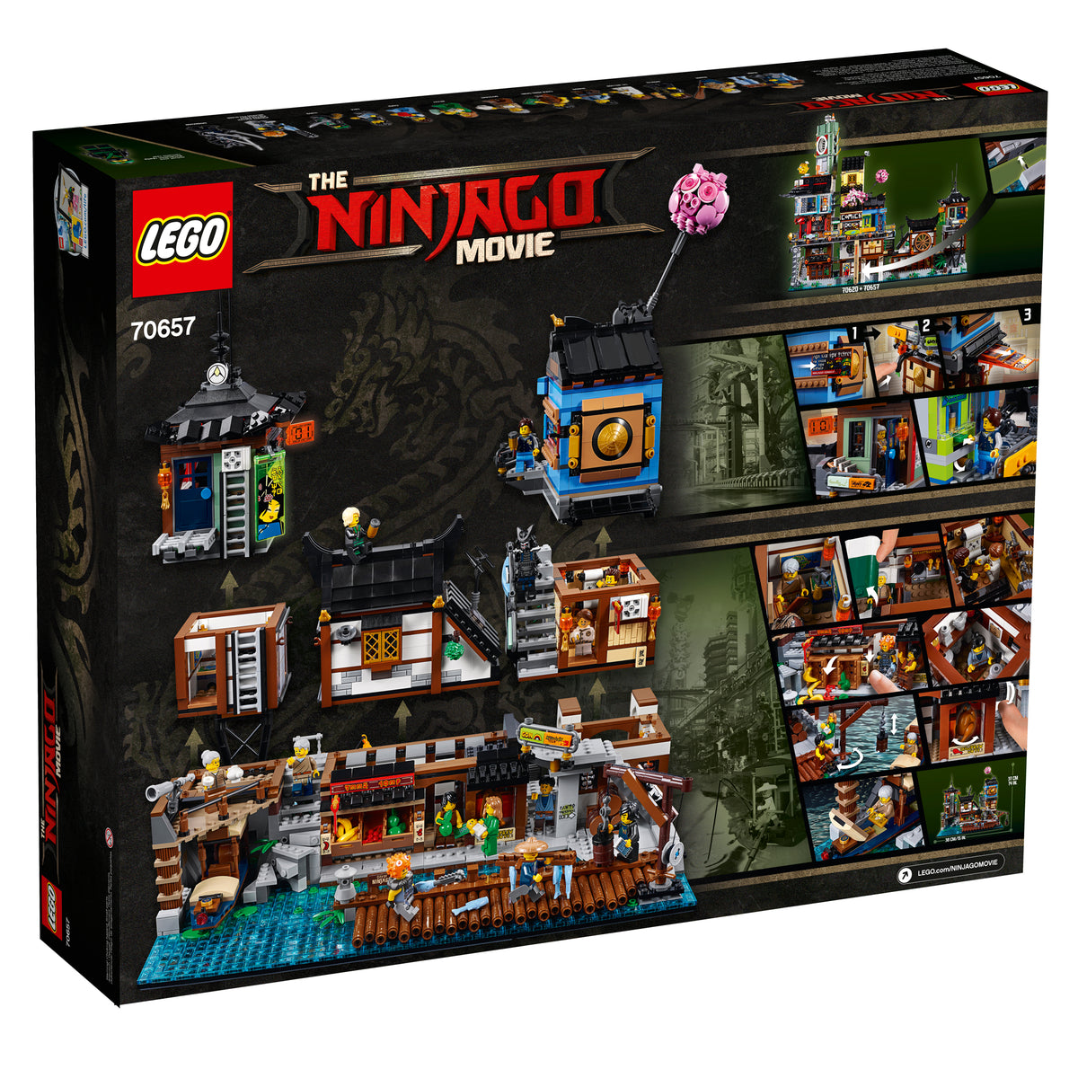 LEGO NINJAGO Movie City Docks 3553 Piece Building Set w/ 13 Minifigs (Open Box)
