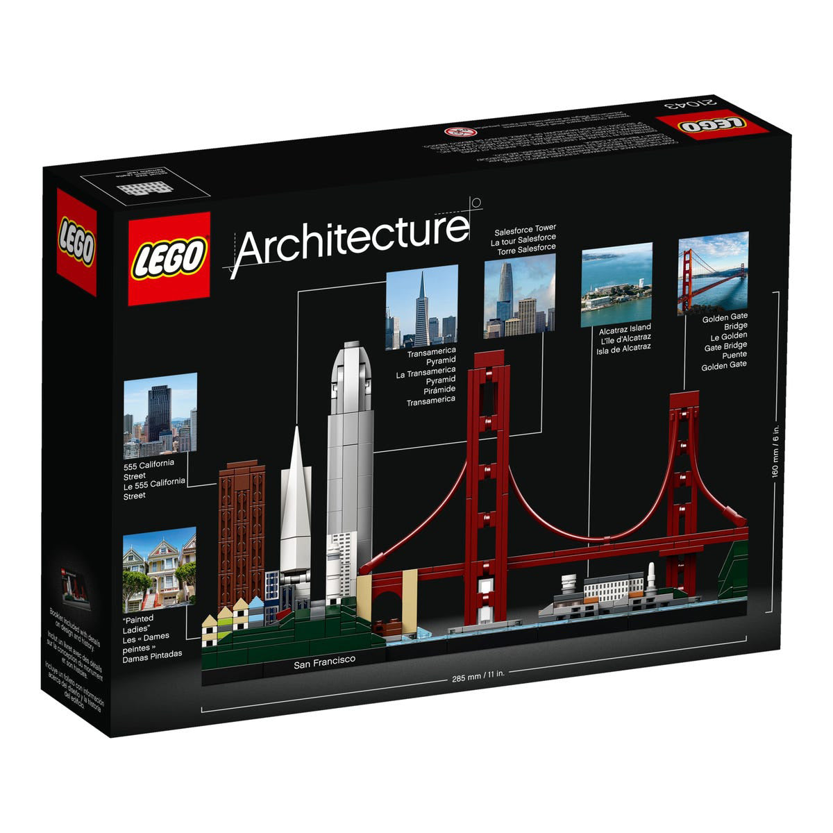 LEGO Architecture 21043 San Francisco Skyline Model 565 Piece Block Building Set