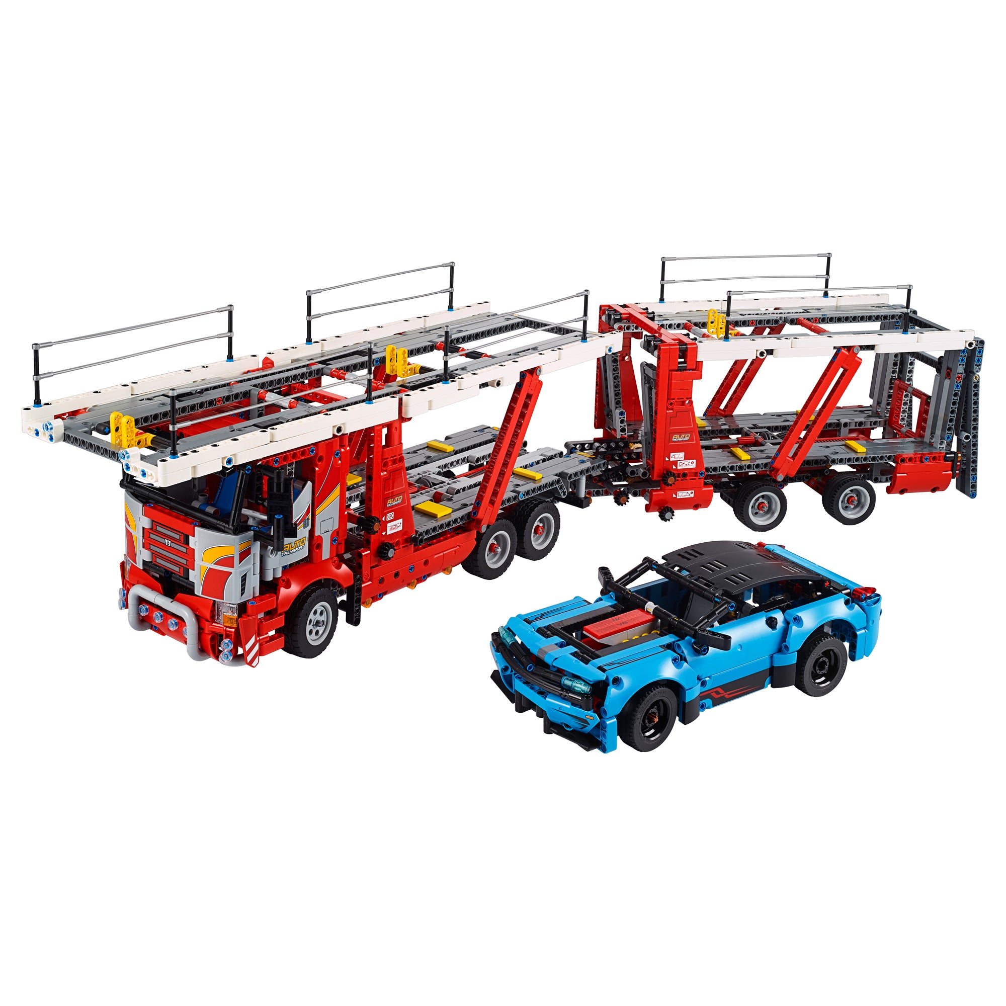 LEGO Model Car Transporter Truck 2493 Piece Block Building Toy Set (Open Box)