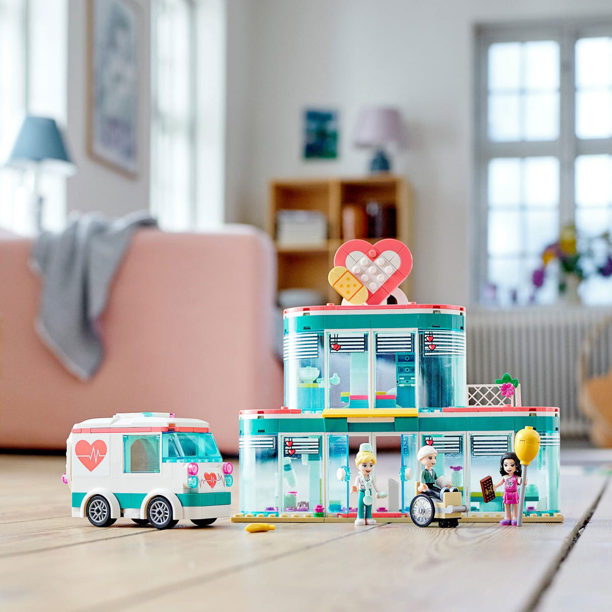 LEGO Friends 41394 Heartlake City Hospital Block Playset & 3 Figures (379 Piece)