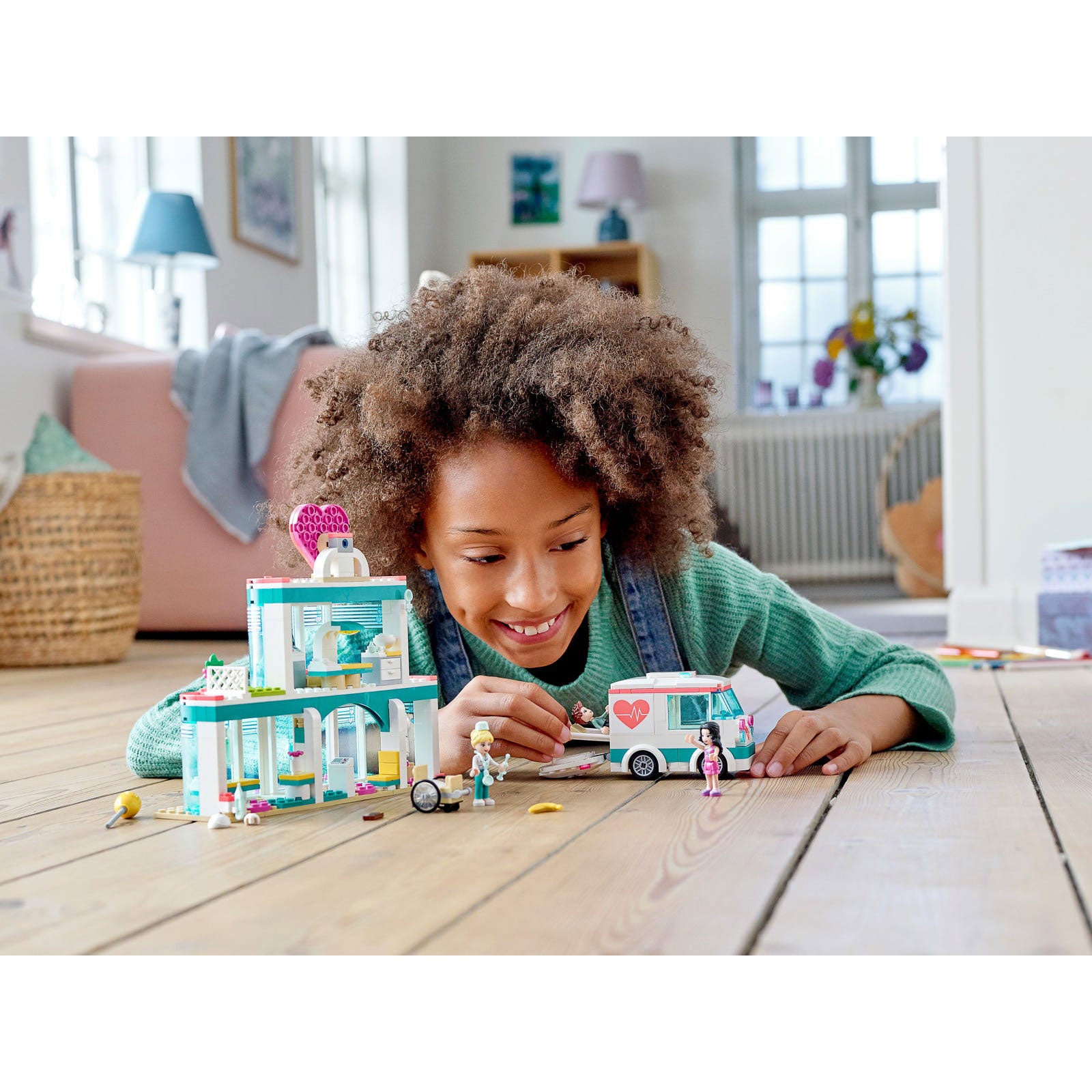 LEGO Friends 41394 Heartlake City Hospital Block Playset & 3 Figures (379 Piece)
