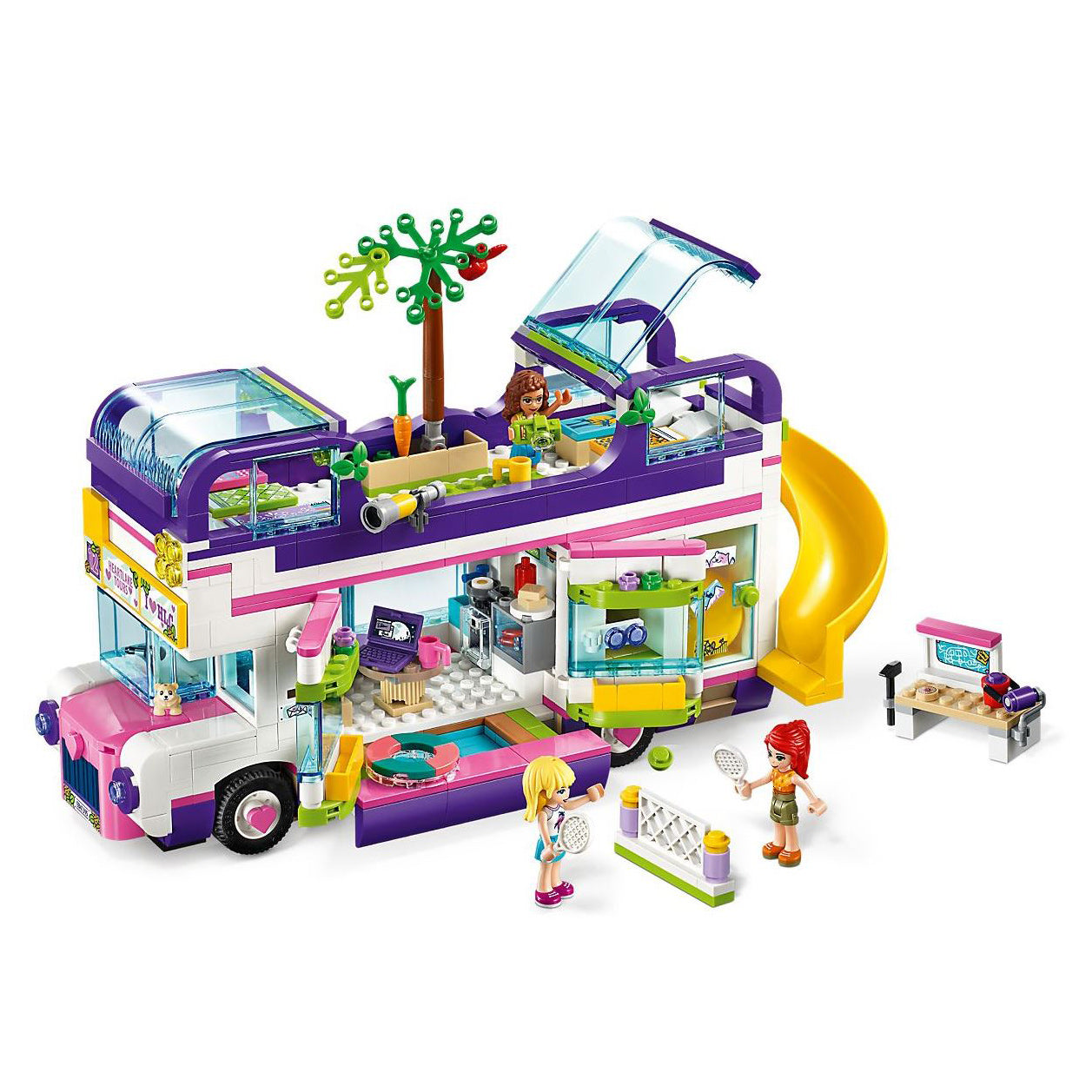 LEGO Friends 41395 Friendship Bus 778 Piece Block Building Set with 3 Characters