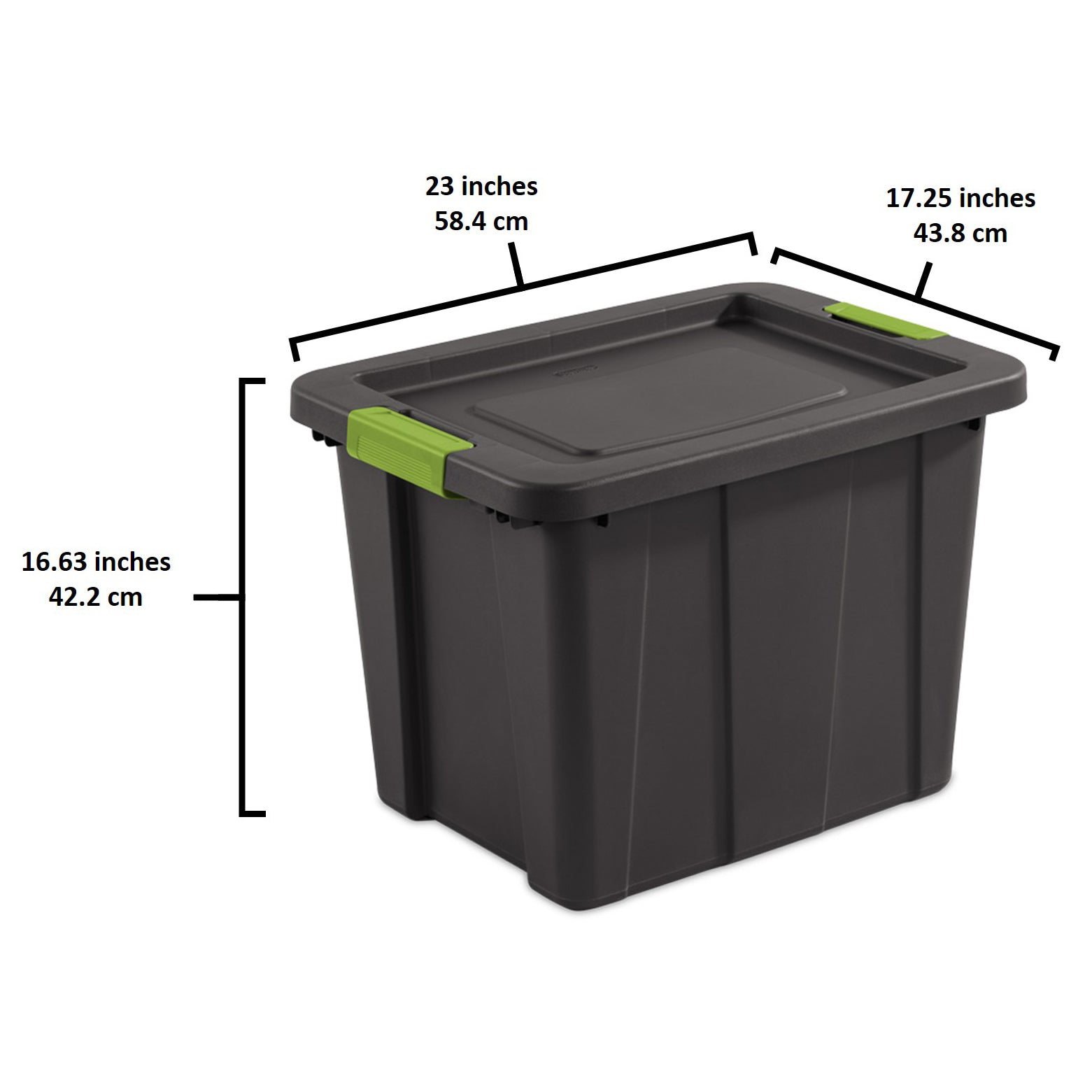Sterilite Tuff1 18 Gallon Plastic Storage Container with Latching Lid, (24 Pack)