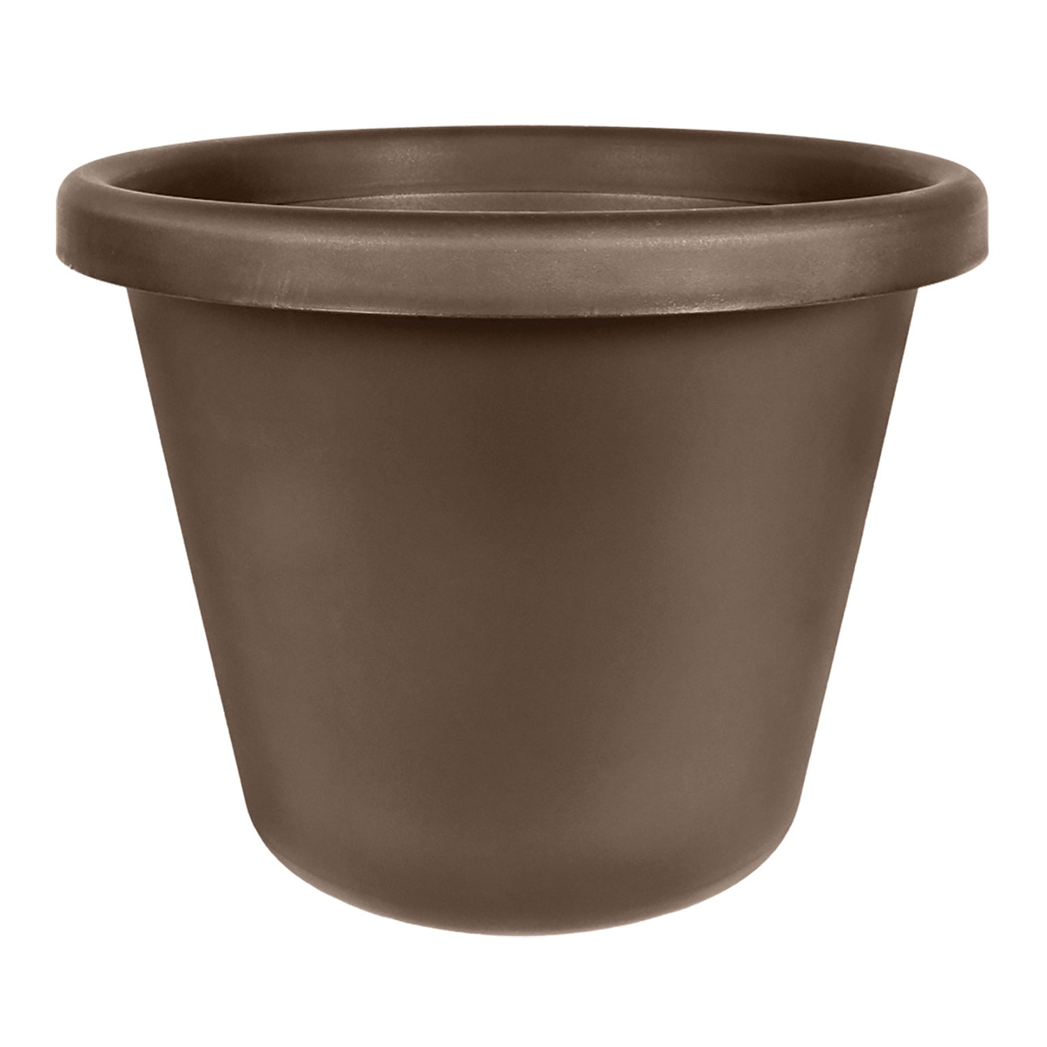 The HC Companies 24" Plastic Classic Flower Pot Planter, Brown (Open Box)