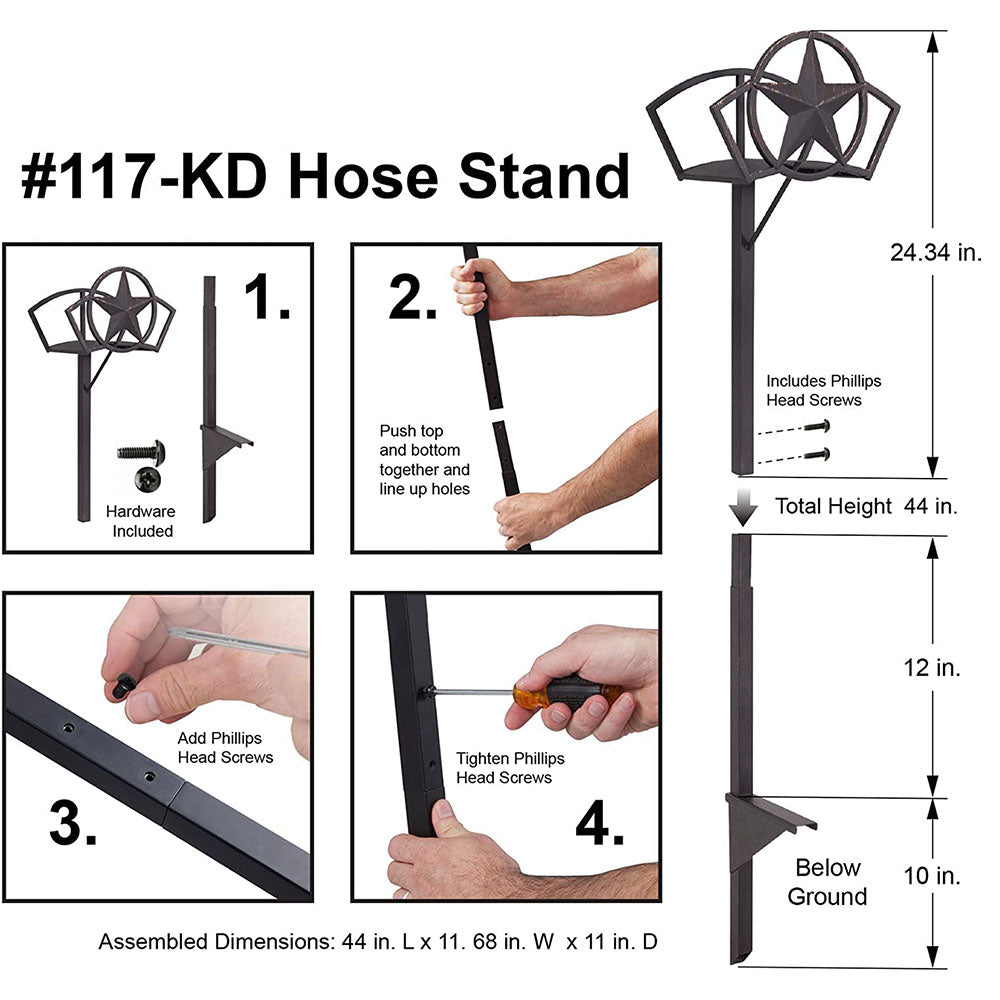 Liberty Garden 2-Prong Gauge Liberty Water Hose Stand with Storage Shelf (Used)