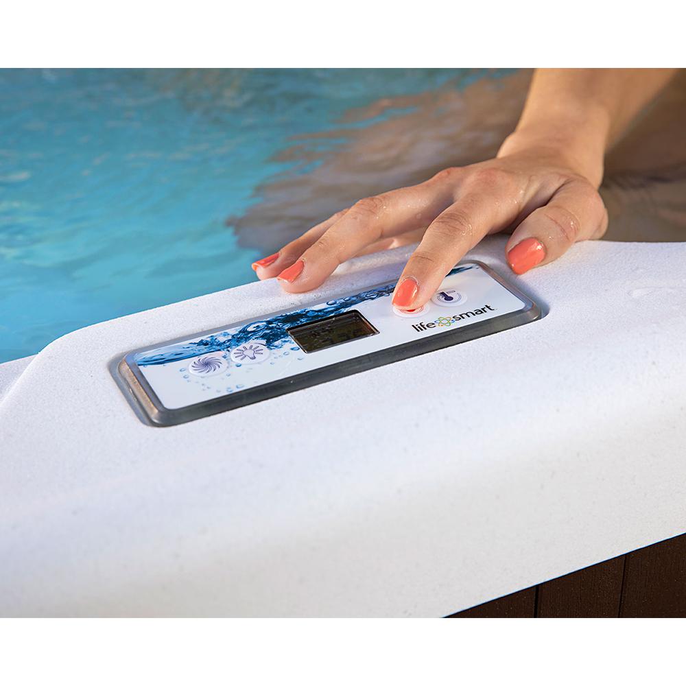 Lifesmart Spas 4 Person Jetted Plug & Play Hot Tub Spa (For Parts)