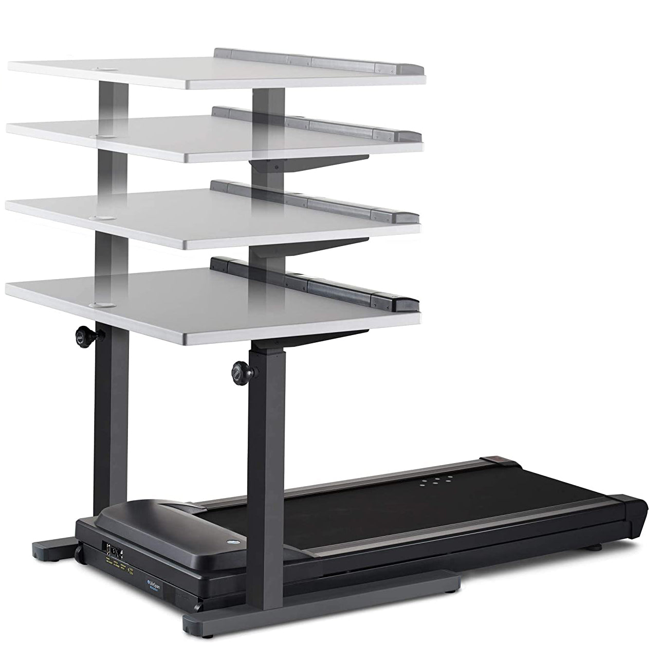 Lifespan Fitness TR1200-DT5 Adjustable Office Walking Desk Treadmill, Silver