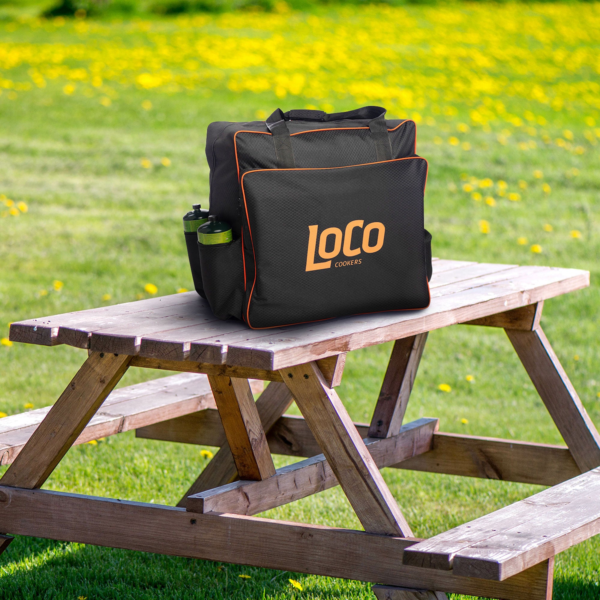 Loco Cookers 16 Inch Tabletop Griddle Grill Cover with 3 Zippered Side Pockets - VMInnovations