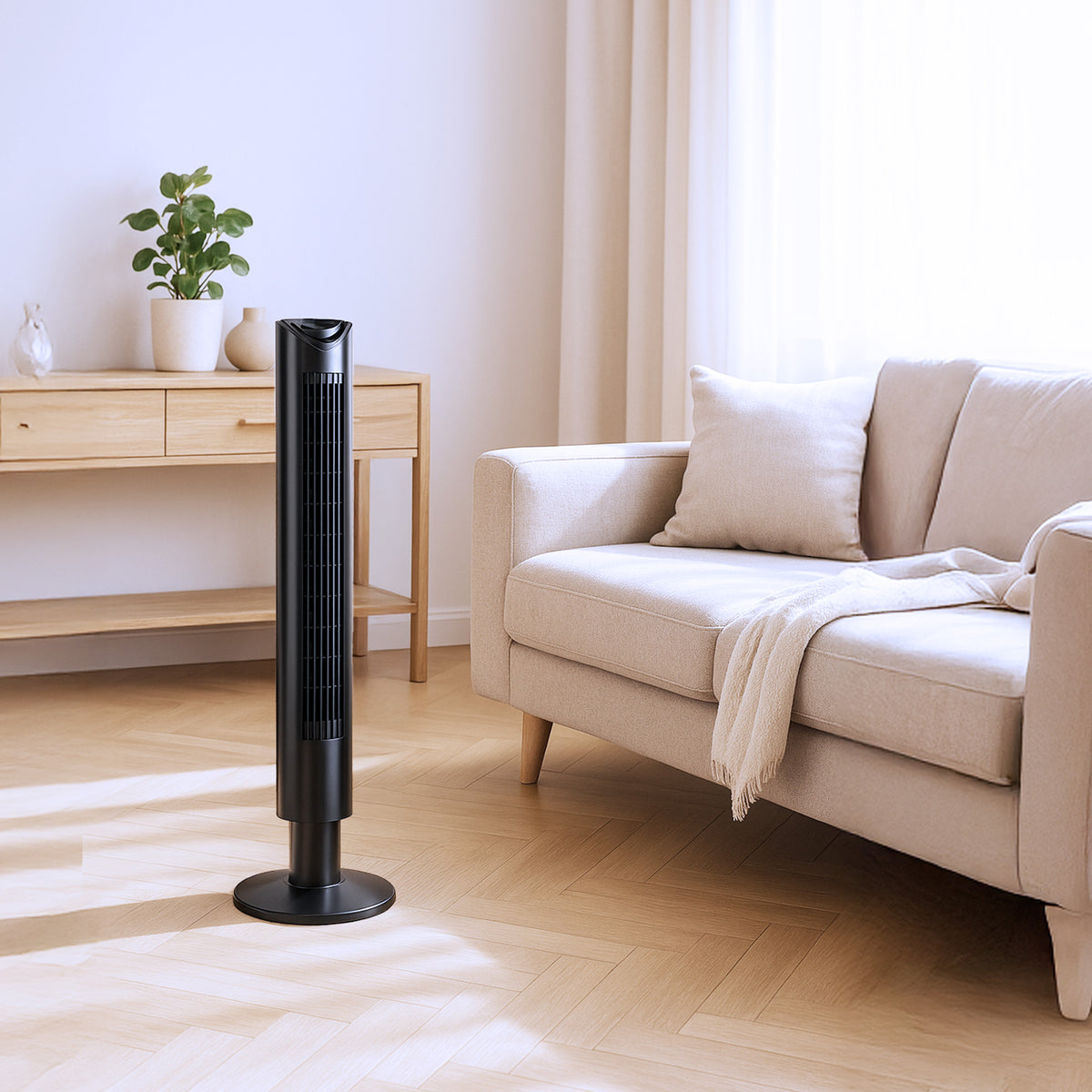 Cool-Living 36-Inch Oscillating Tower Fan with 3 Speed Settings & Remote Control - VMInnovations