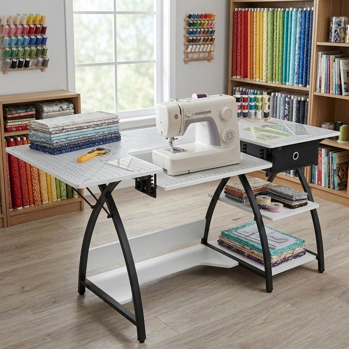Sew Ready Comet Plus Craft Sewing Table with Accurate Fabric Cutting Grid-Top (For Parts)