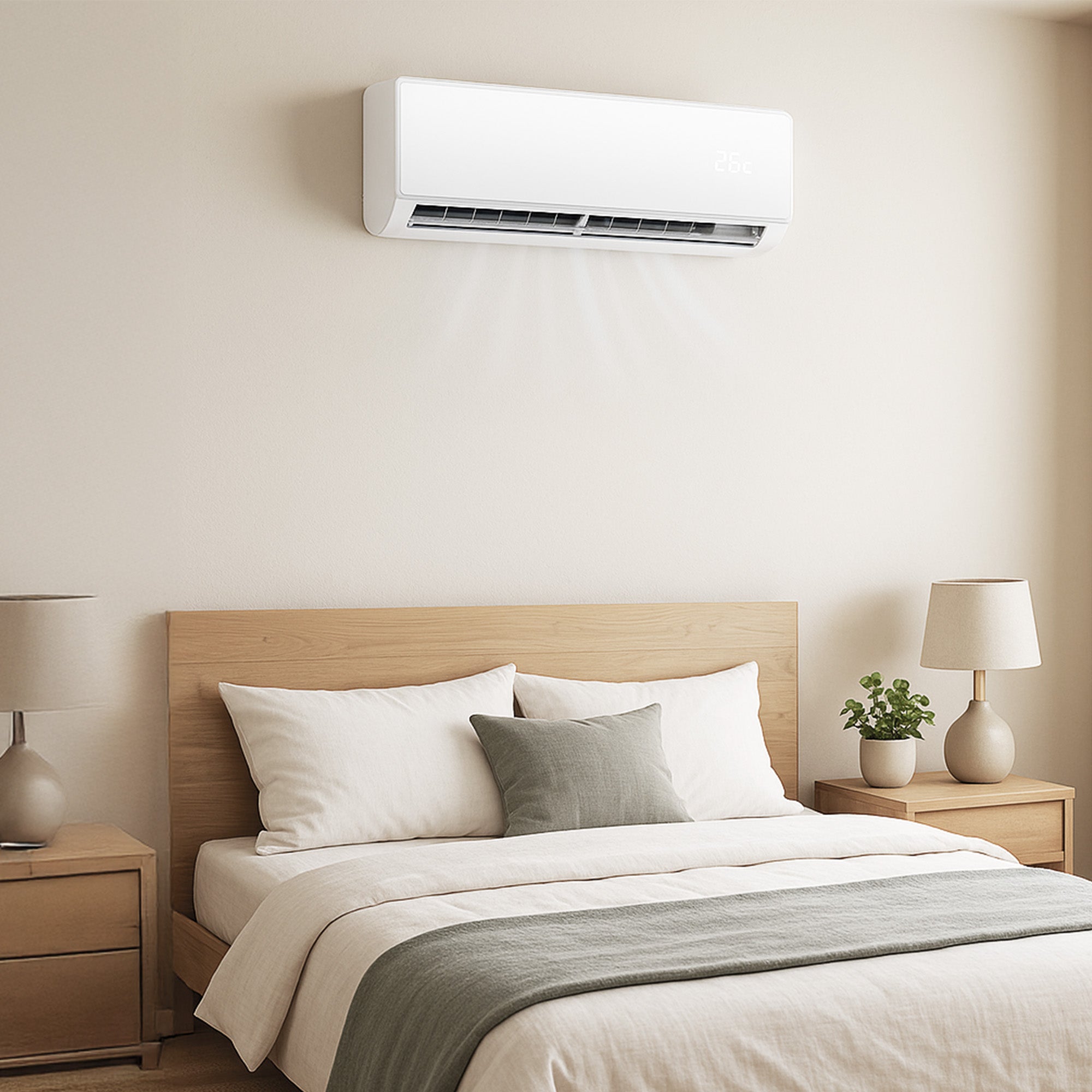 Cool-Living 11000 BTU Mini Split Air Conditioner with WiFi & Remote, 550 sq ft