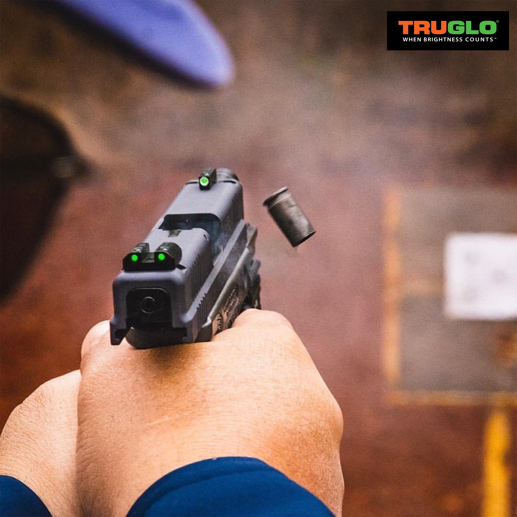 TruGlo Tritium Glow in the Dark High Set Handgun Pistol Sight, Ruger (Open Box) - VMInnovations