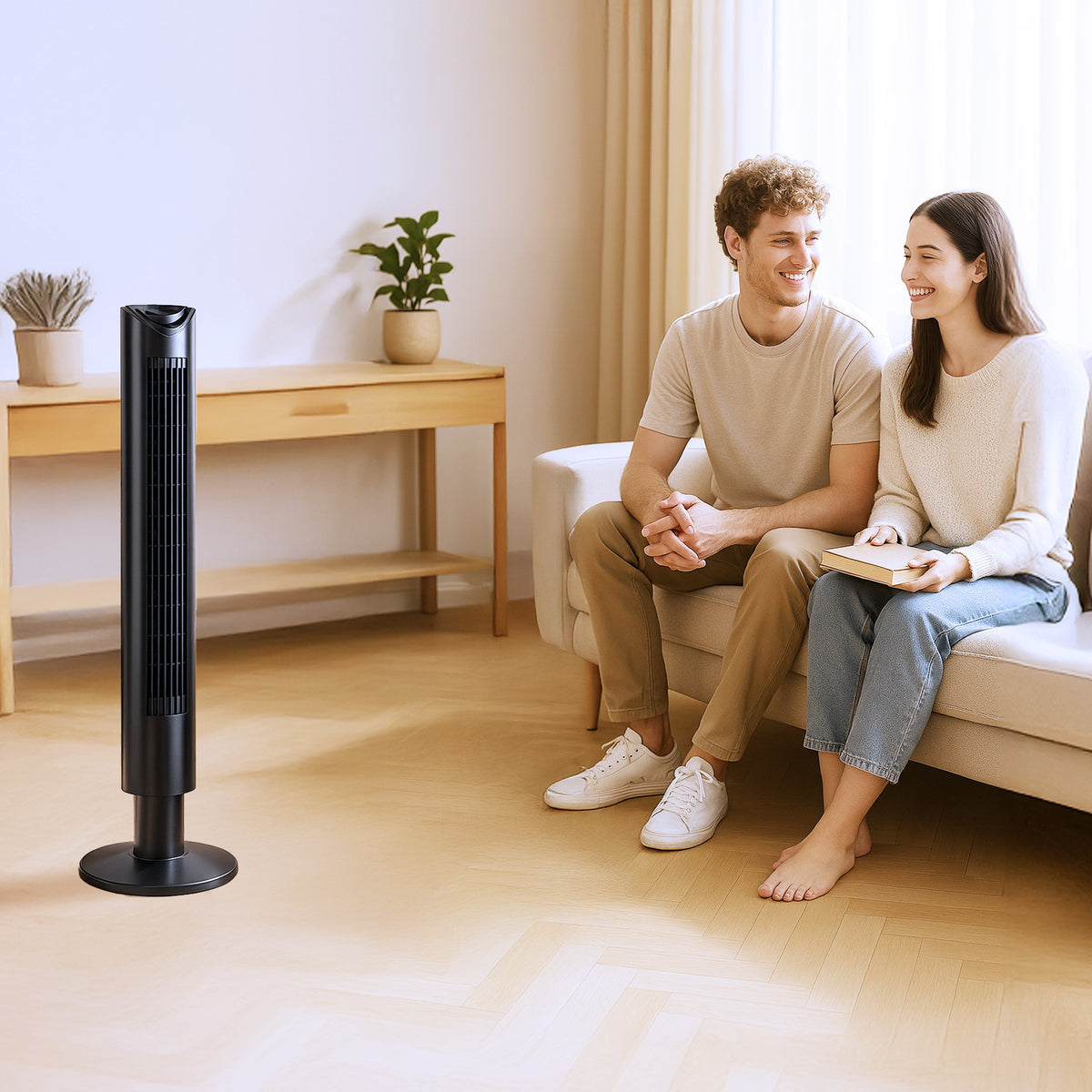 Cool-Living 36-Inch Oscillating Tower Fan with 3 Speed Settings & Remote Control - VMInnovations