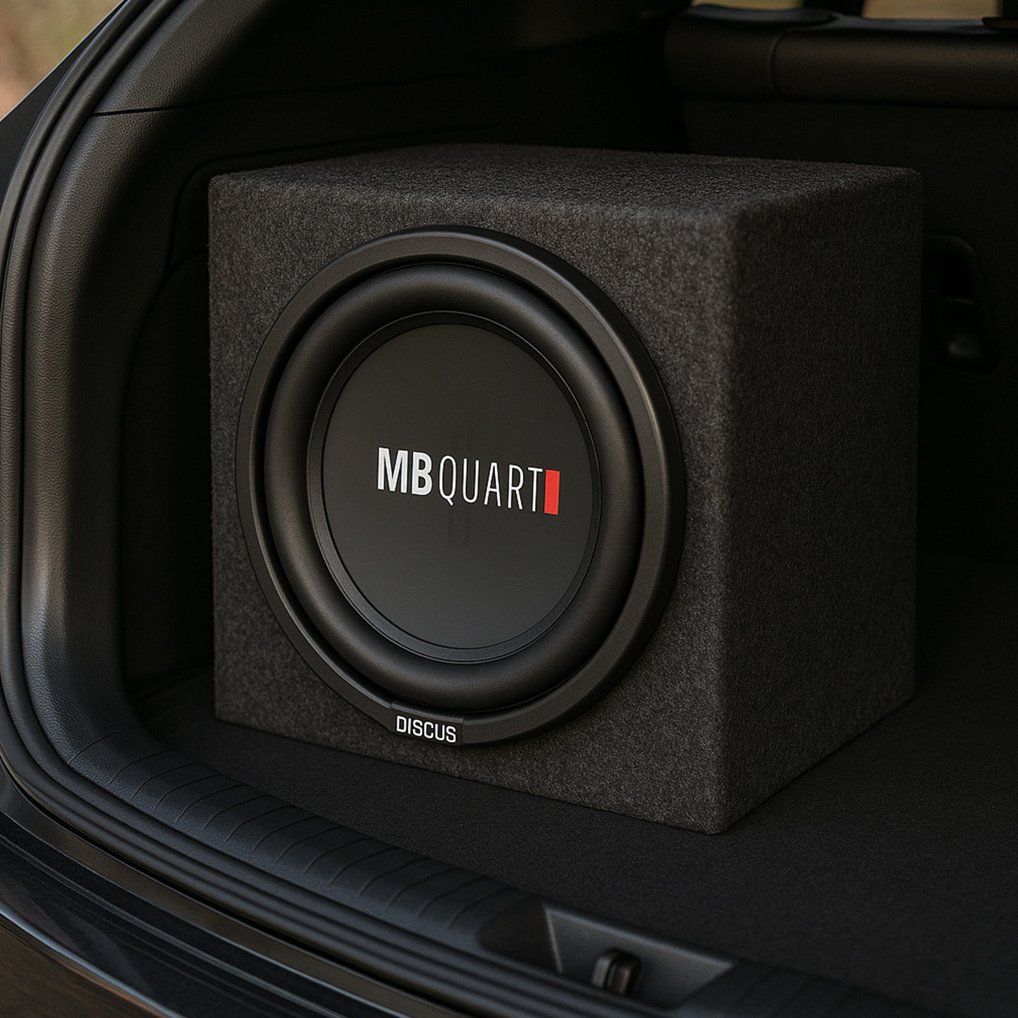 MB Quart DS1-254 200 Watt 4 Ohm 10 Inch Shallow Slim Subwoofer for Vehicles - VMInnovations