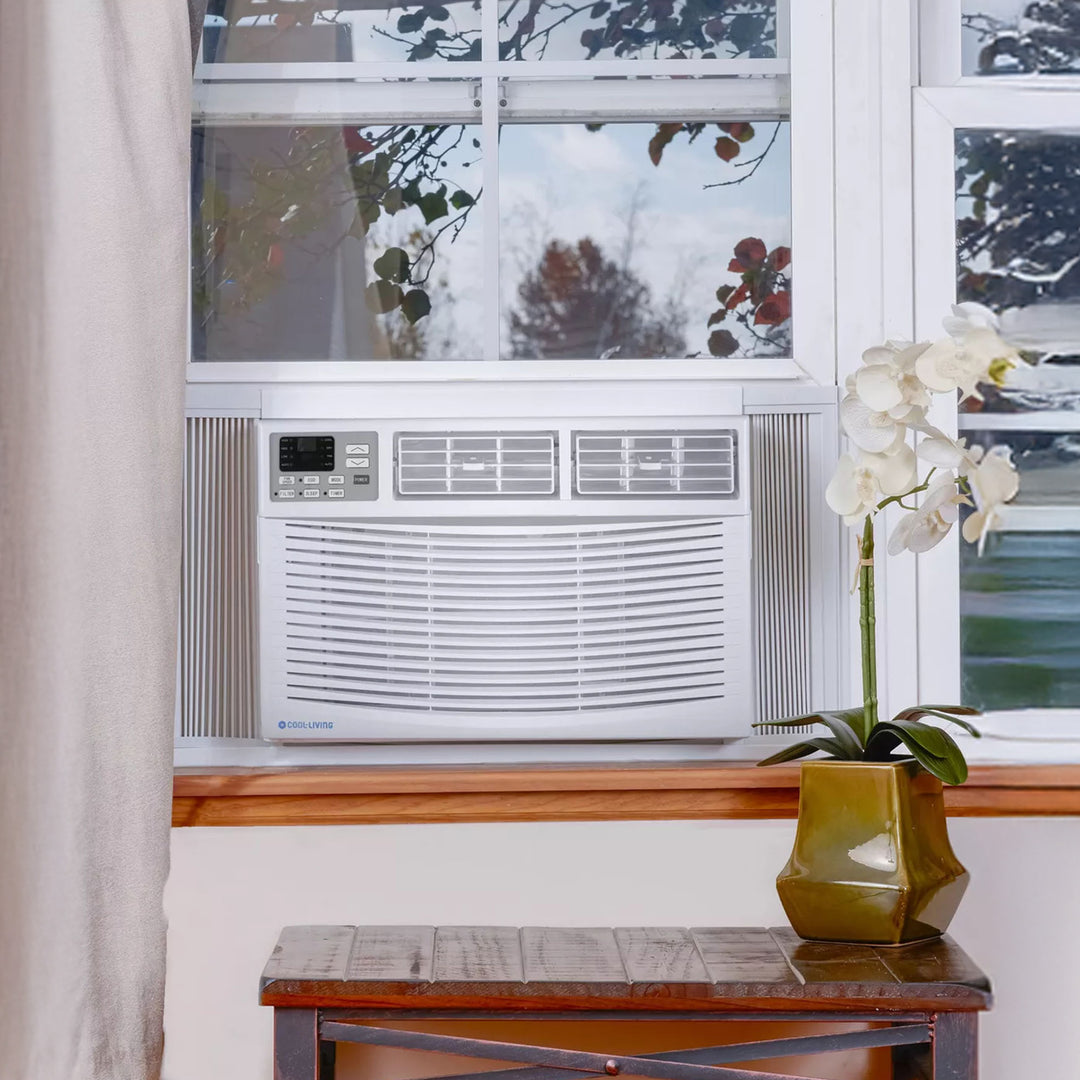 Cool-Living 8,000 BTU Window Mount Room Air Conditioner with Installation Kit - VMInnovations