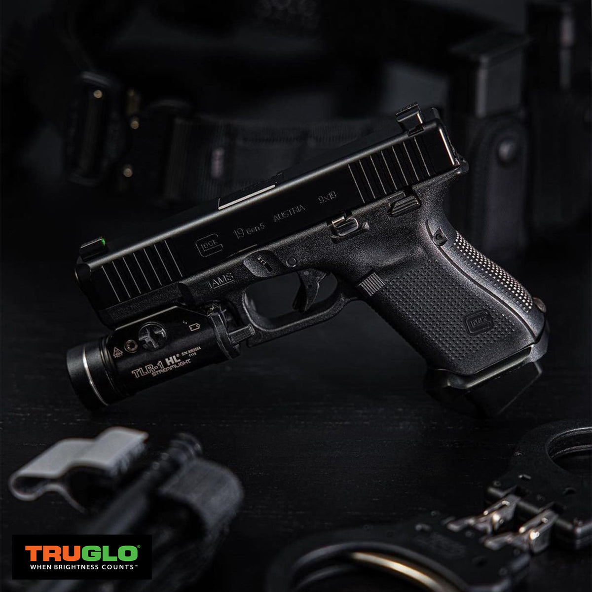 TruGlo Tritium Pro Glow in the Dark Handgun Glock Night Sight, Glock (Open Box)