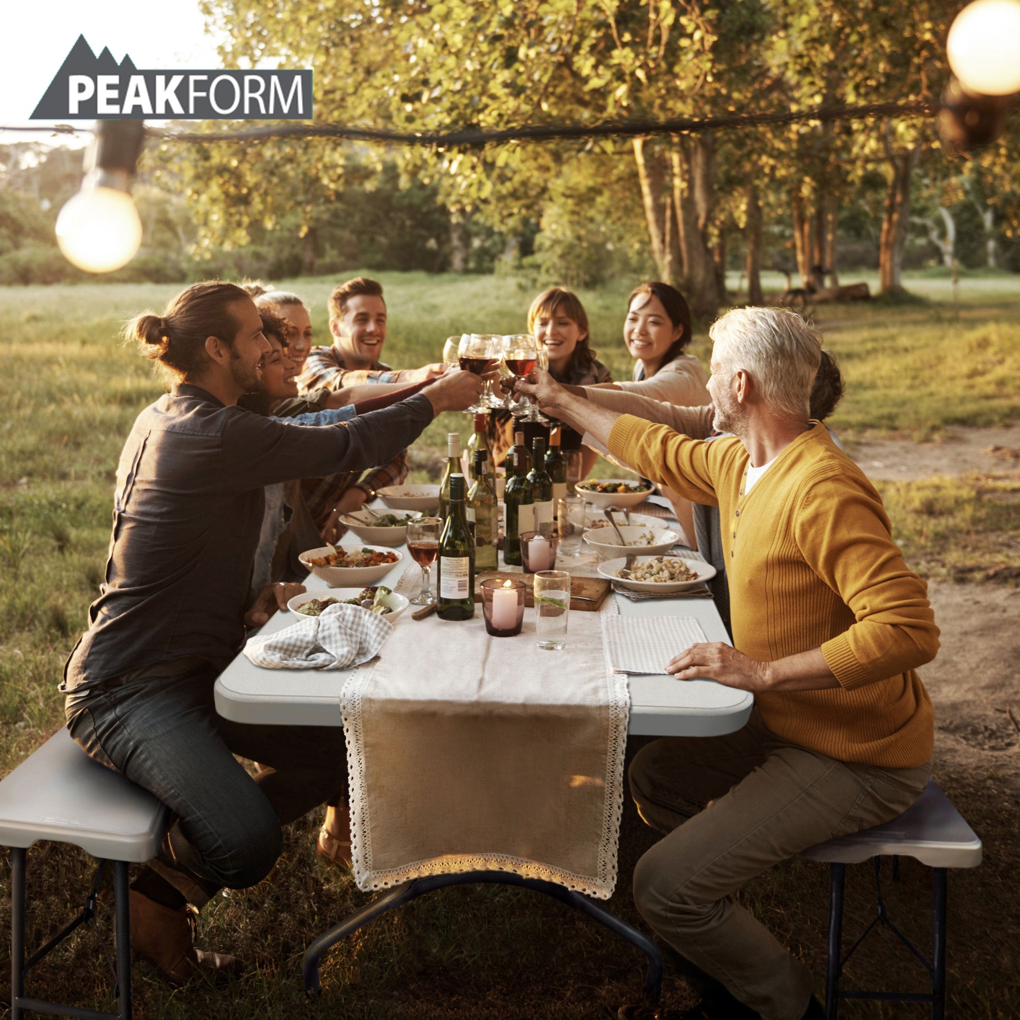 Peakform Compact Folding Banquet Table for Indoor or Outdoor Use, 6ft (Used)
