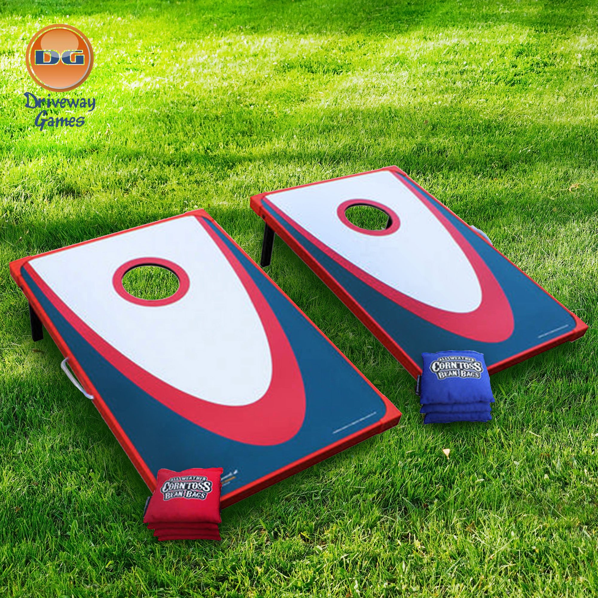 Driveway Games Backyard Edition Corntoss Bean Bag Cornhole Game with Carry Bag - VMInnovations
