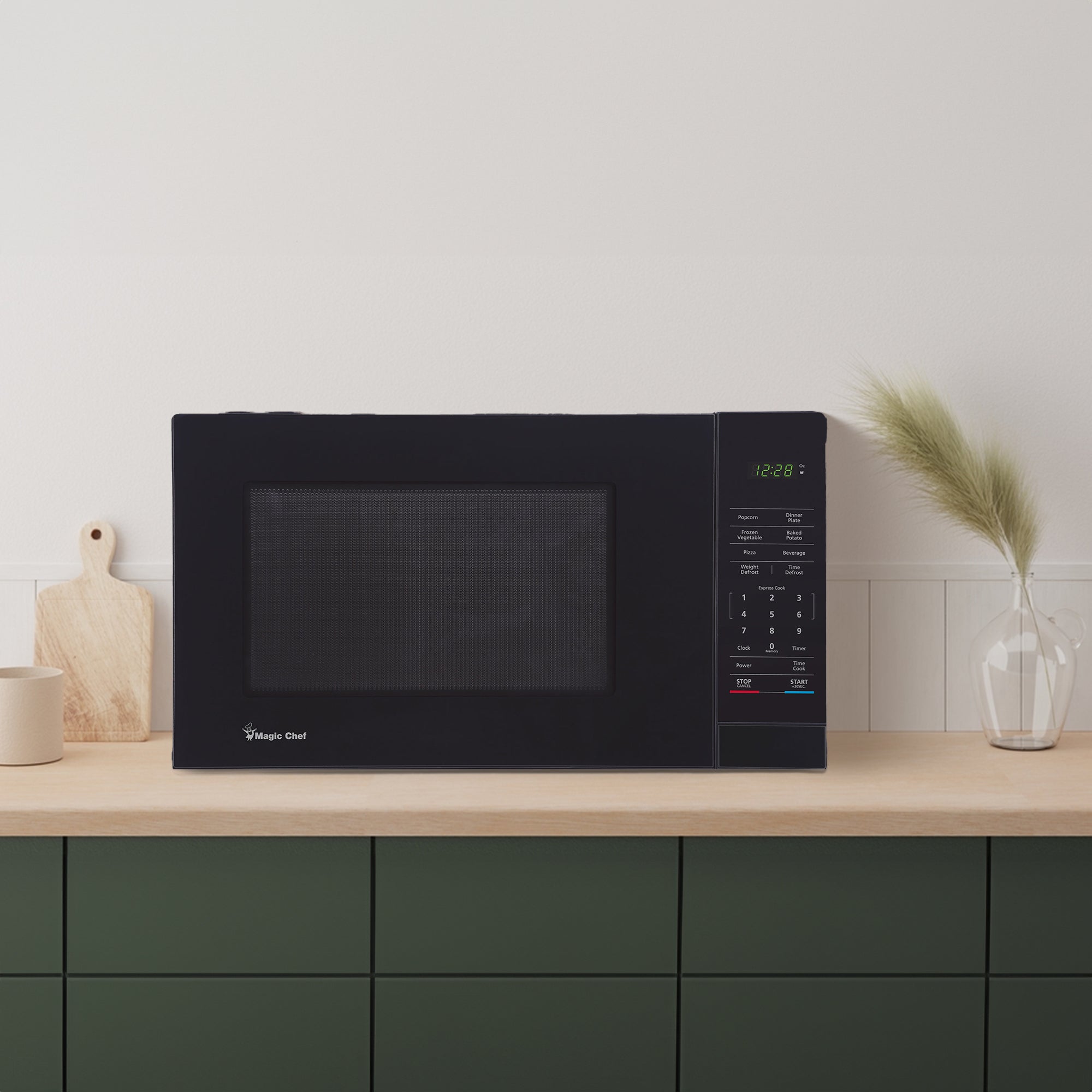 Magic Chef 1000 Watt 1.1 Cu. Ft Digital Touch Countertop Microwave, Black (Used) - VMInnovations