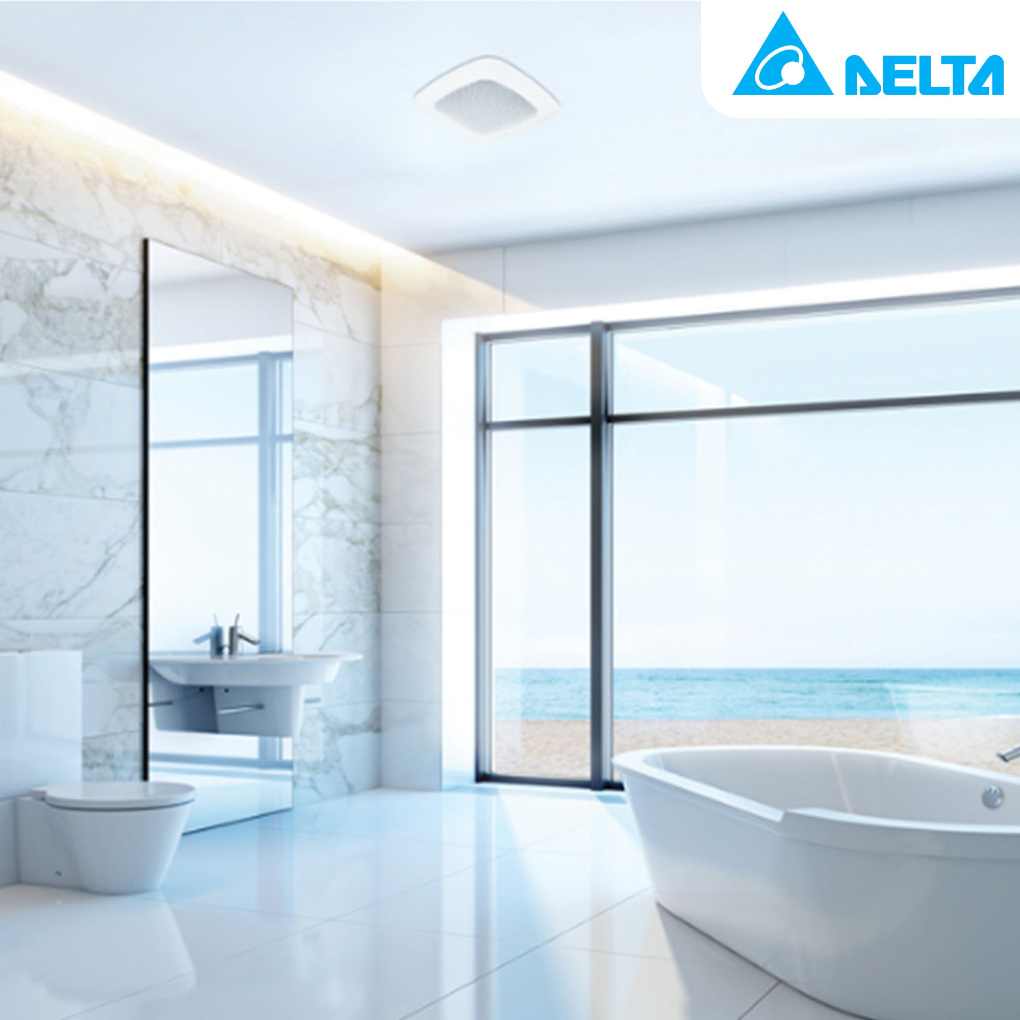Delta Breez 110 CFM Ceiling Exhaust Fan with Bluetooth Stereo Speaker (Open Box) - VMInnovations