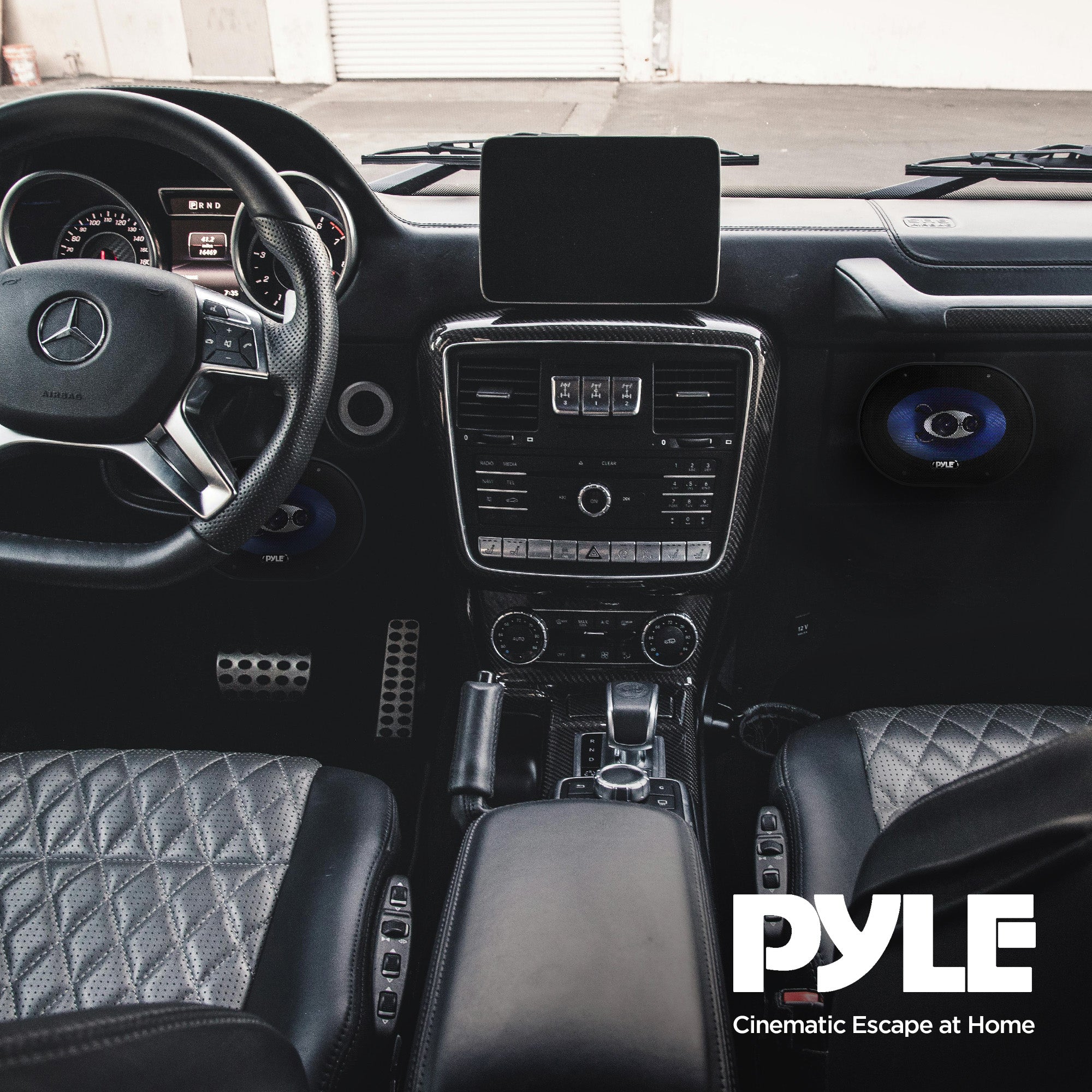 Pyle PL683BL 6x8" 720 Watt 3-Way Car Coaxial Audio Speakers Stereo - Blue
