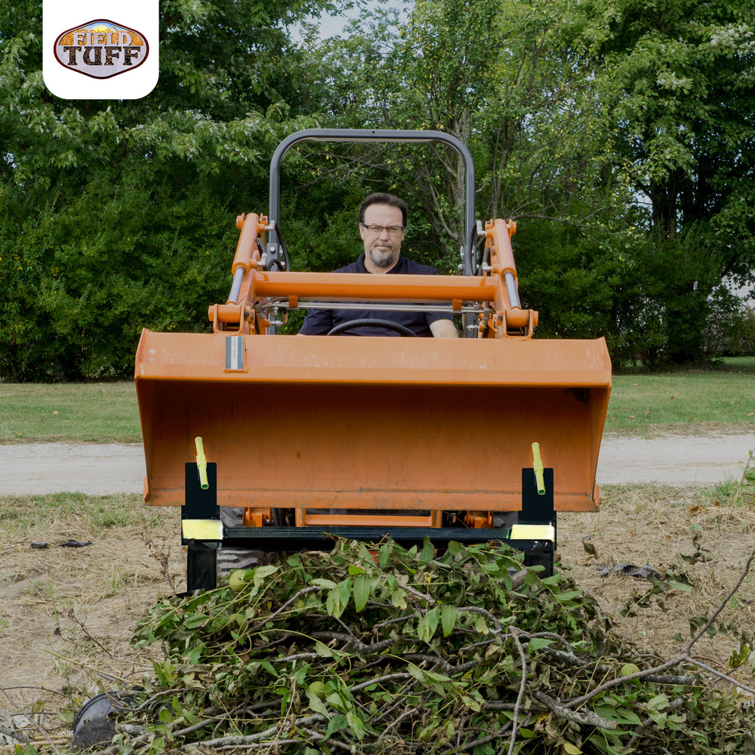 Field Tuff Fork Stabilizer Heavy Duty Clamp-On Adjustable Accessory, 2600 Pound - VMInnovations