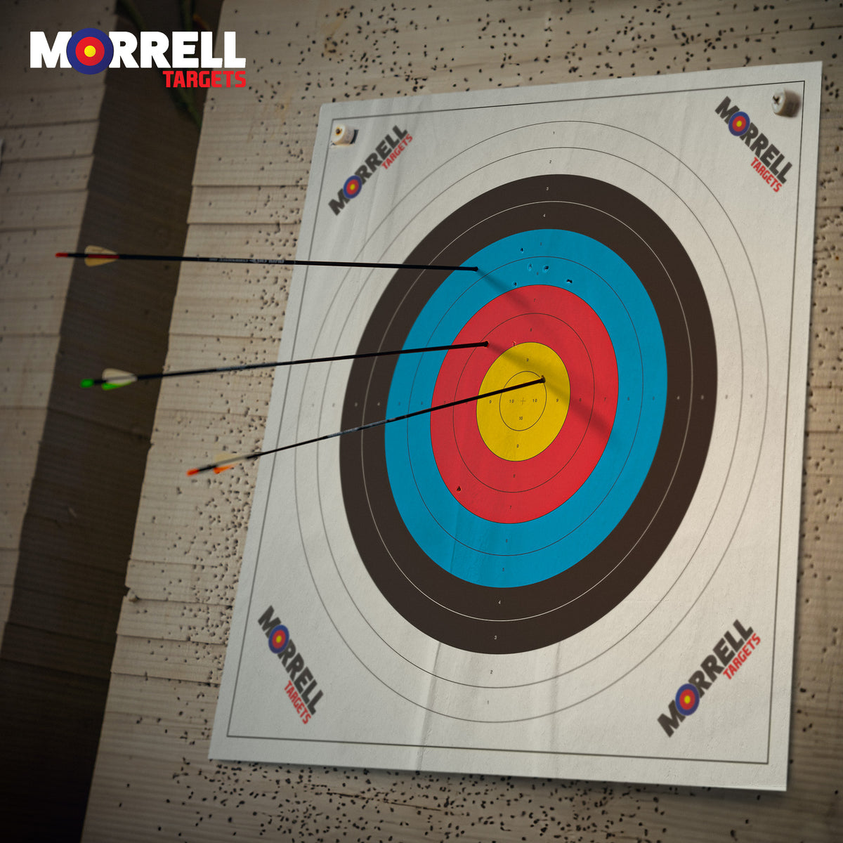 Morrell Targets 80 Cm Paper Archery Target Face with Heavy Card Stock (Open Box)