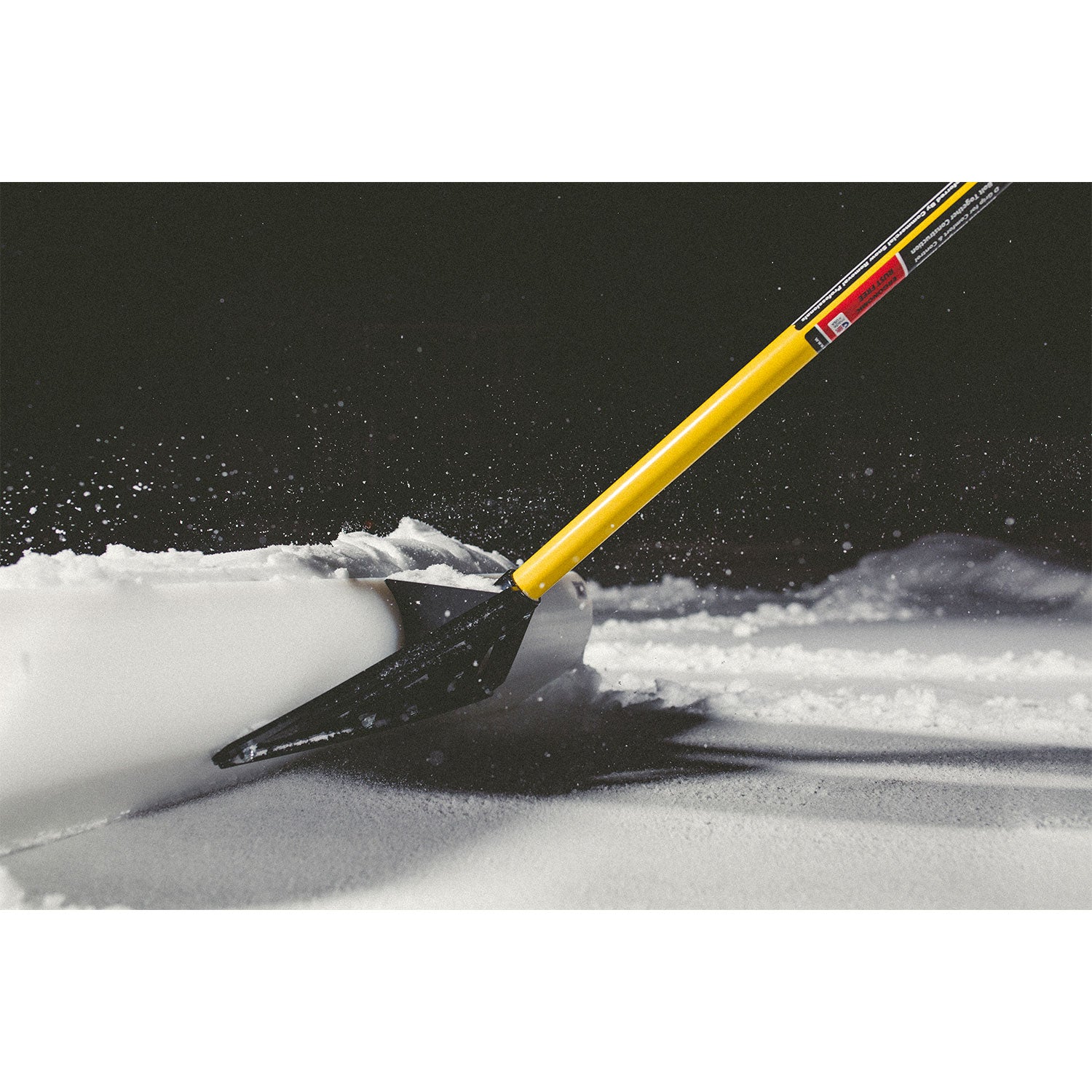THE SNOWPLOW The Original 36 Inch Wide Poly Blade Snow Pusher Shovel with Handle - VMInnovations