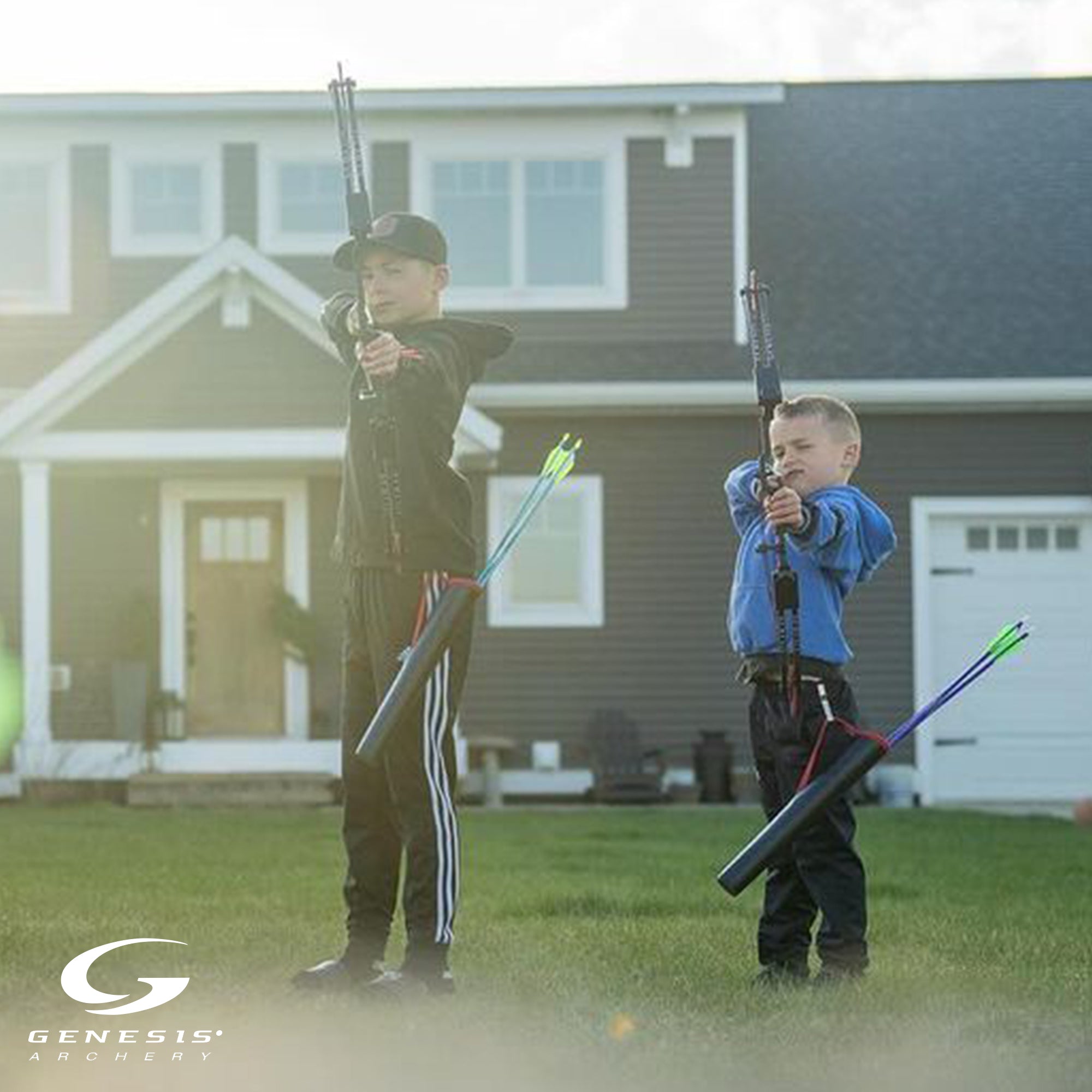 Genesis Archery Original Compound Target Practice Bow Kit, Left Handed(Open Box) - VMInnovations