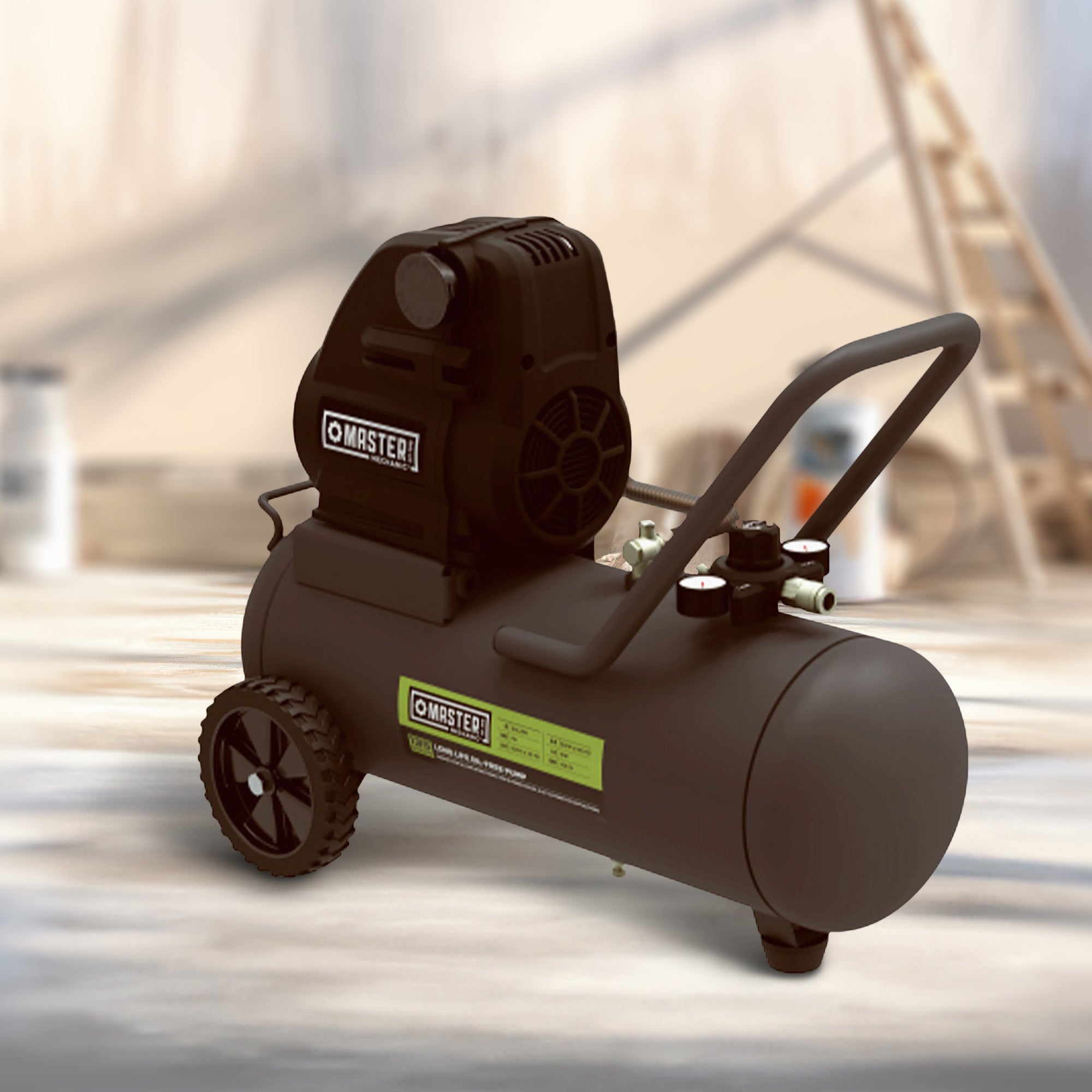 Master Mechanic 8 Gallon Portable Oil Free Air Compressor with Enclosed Motor - VMInnovations