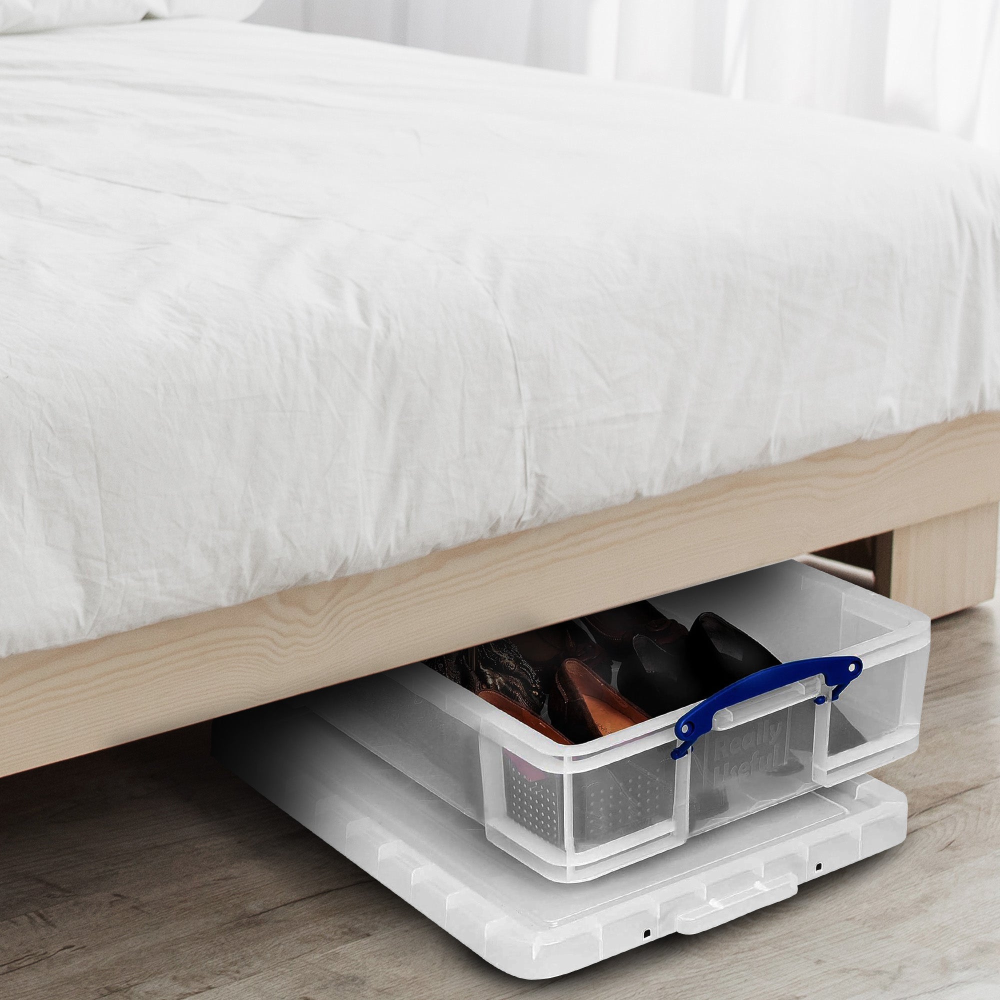 Really Useful Box 33L Storage Container w/Snap Lid & Clip Lock, Clear (Open Box) - VMInnovations