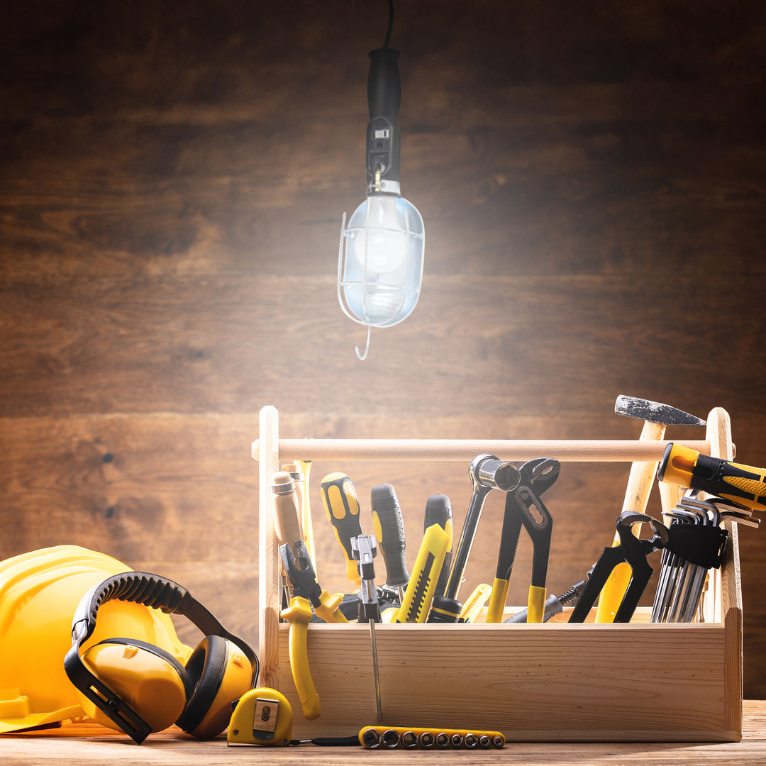 Master Electrician 75W Trouble Light w/ 40 Ft Extension Cord Reel, Housing Only - VMInnovations