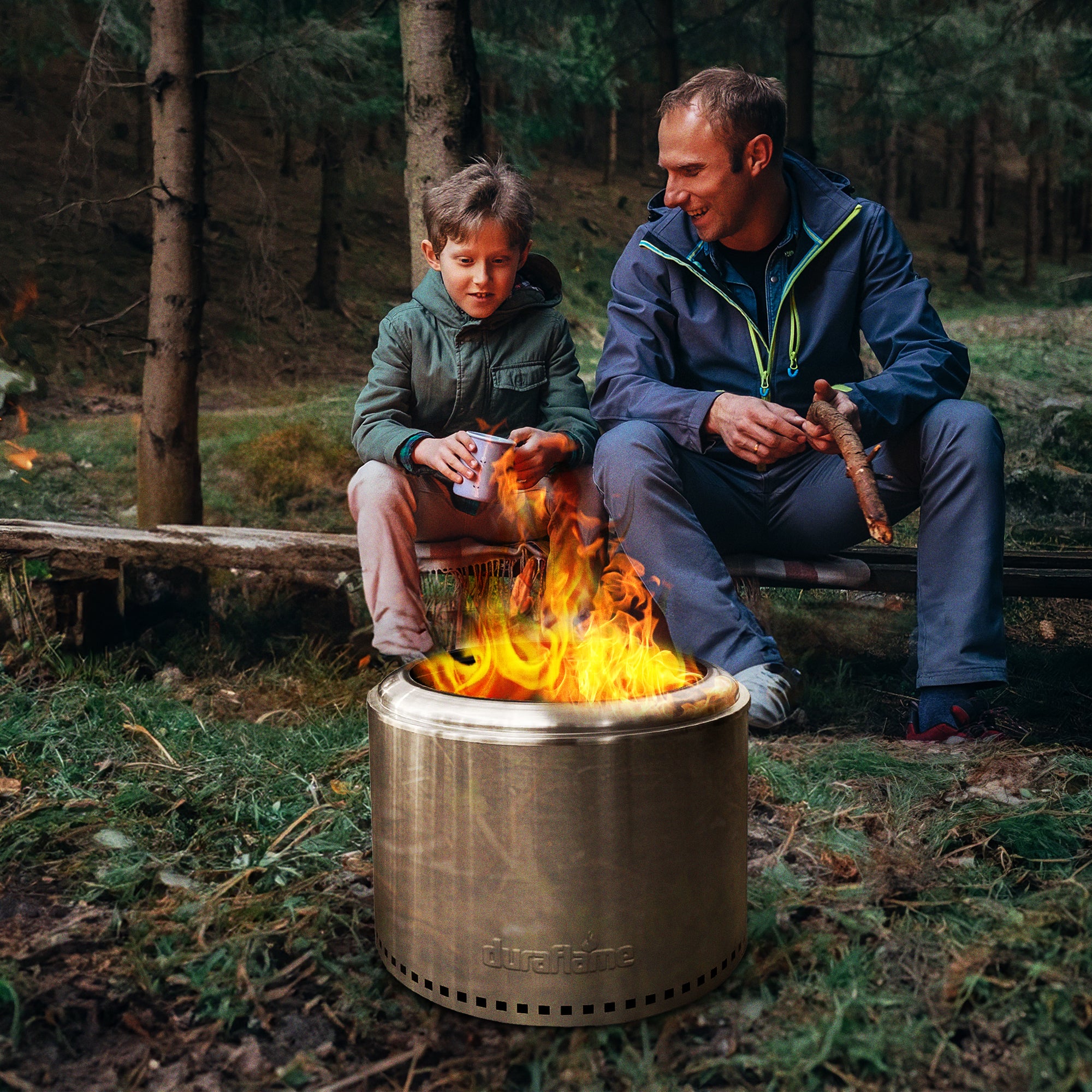 Duraflame 19.5" Smokeless Fire Pit w/Double Walled Technology & Grate(For Parts) - VMInnovations