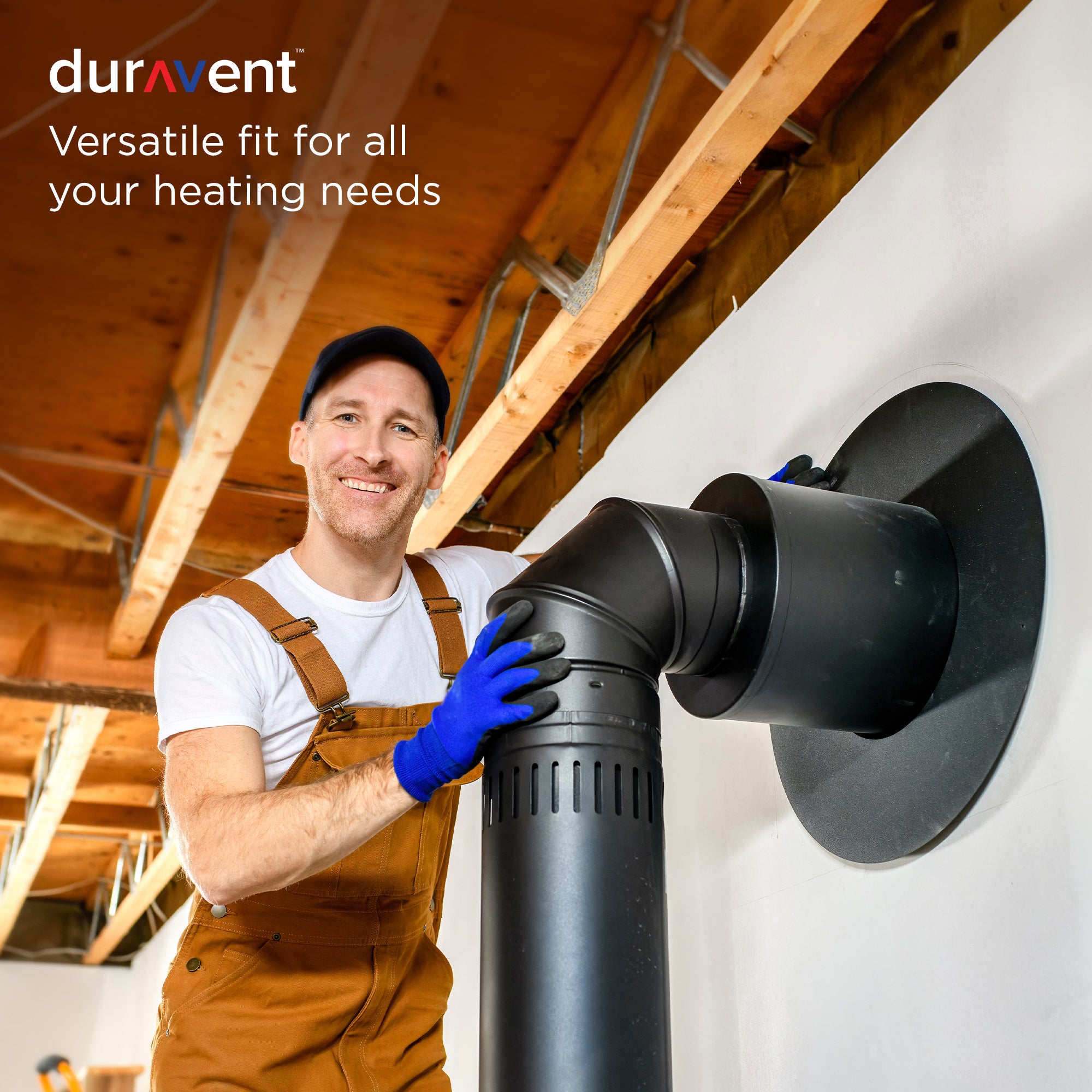 DuraVent DVL Galvanized Steel Double Wall Stove Pipe, 6 x 24 Inch, Black (Used) - VMInnovations