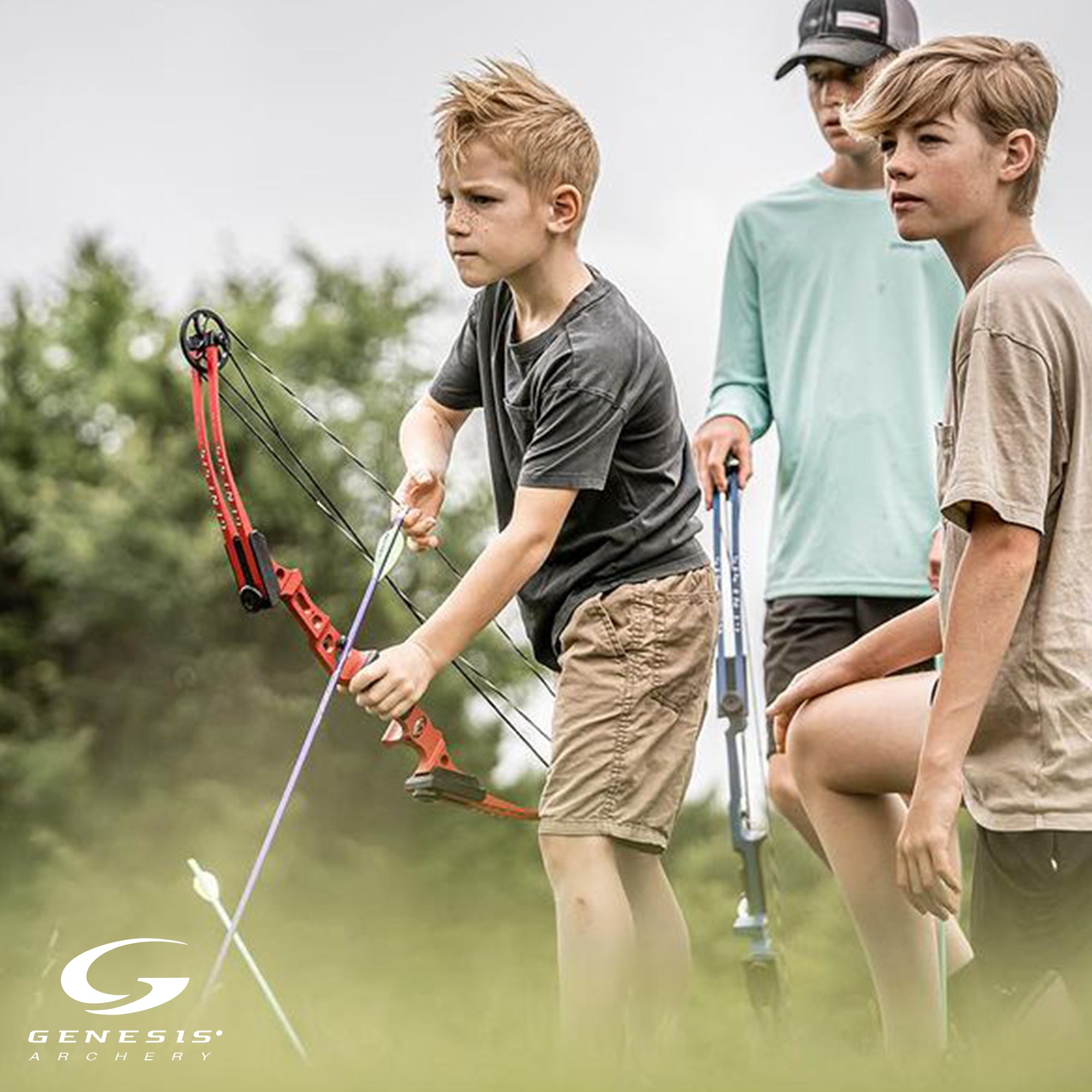 Genesis Compound Archery Kit w/ Arrows, Bow, Quiver, Left Hand (For Parts) - VMInnovations