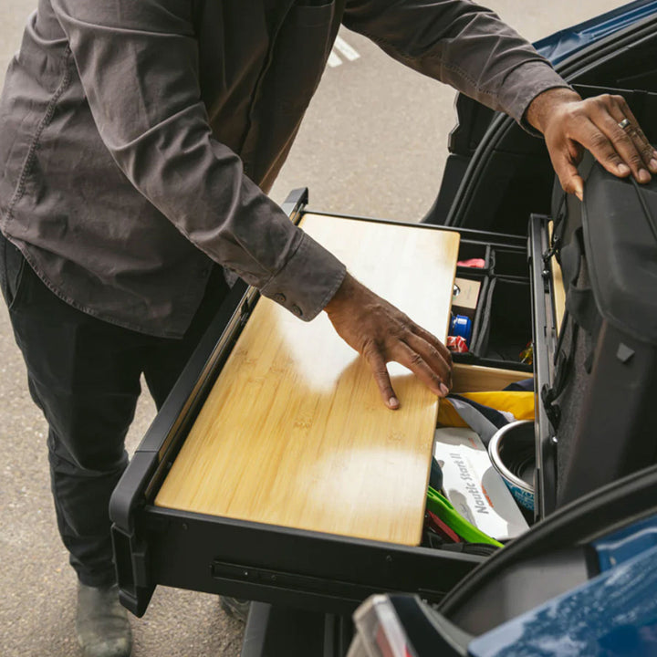 Yakima MOD Work Space Bamboo Finish Drop In Table Top fits HomeBase XL Drawer - VMInnovations