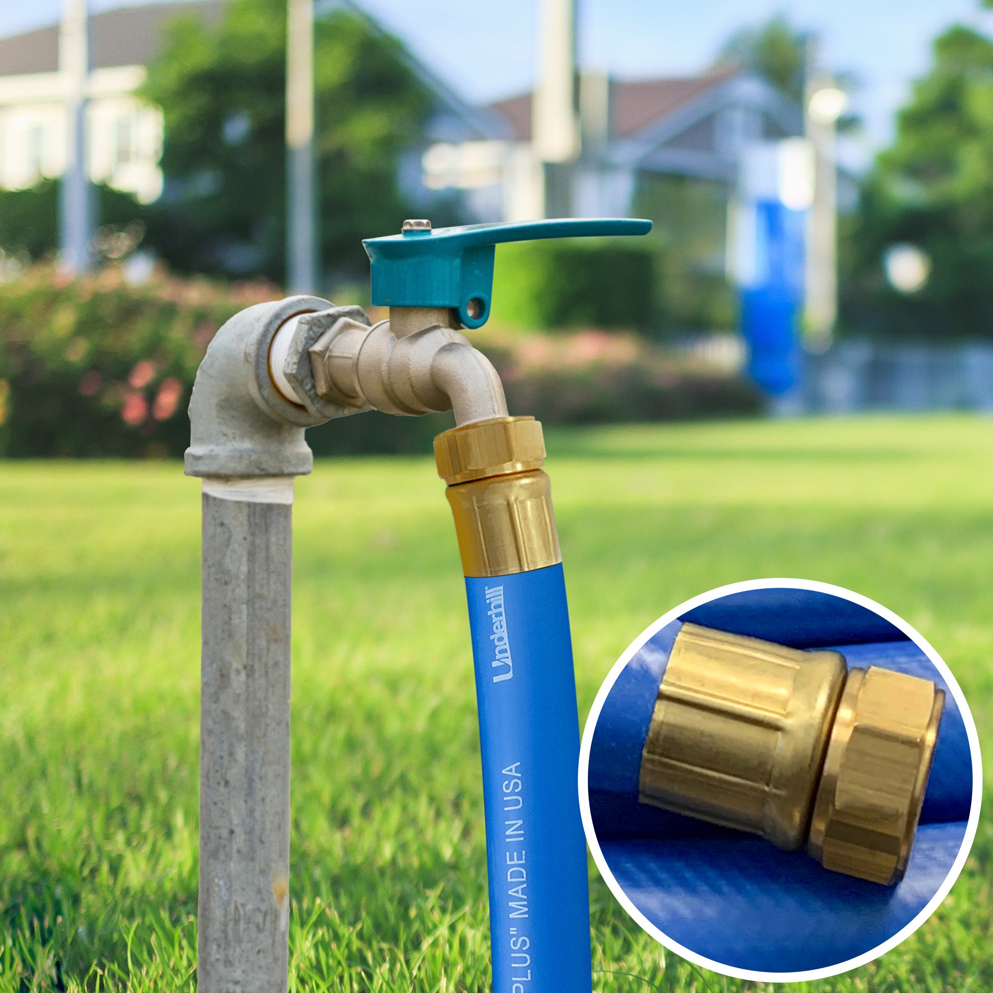 Underhill Blue Premium 1 Inch x 100 Foot Heavy Duty Garden Water Hose (Open Box) - VMInnovations