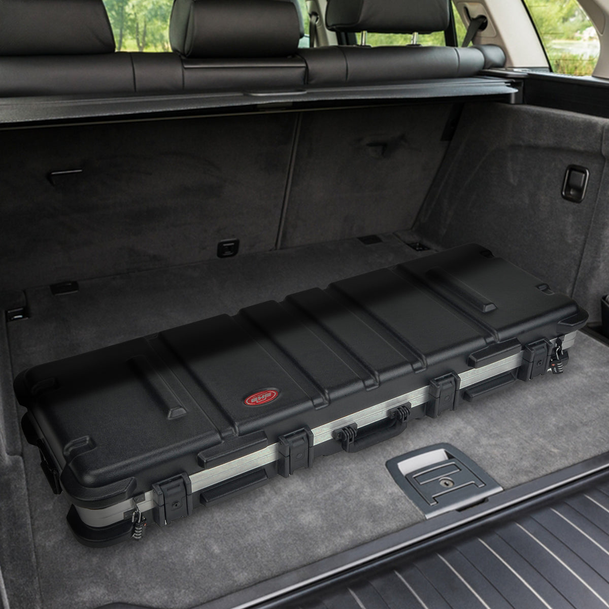 SKB Cases 2SKB-5014 Hard Exterior Waterproof ATA 50-Inch Double Bow Case, Black - VMInnovations