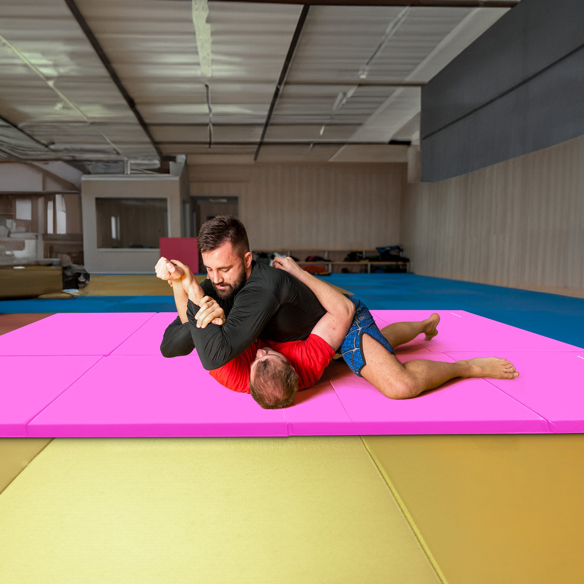 BalanceFrom Fitness GoGym 120x48in Gymnastics Mat, Pink (Damaged) - VMInnovations