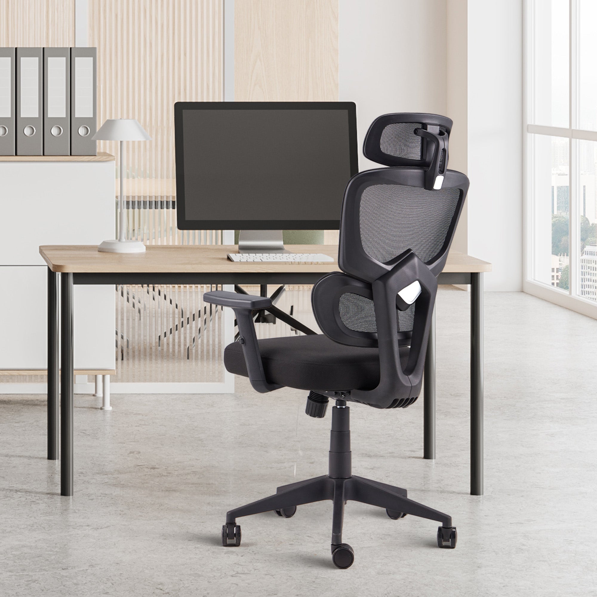 JOMEED High Back Mesh Swivel Chair with Adjustable Height for Home and Office