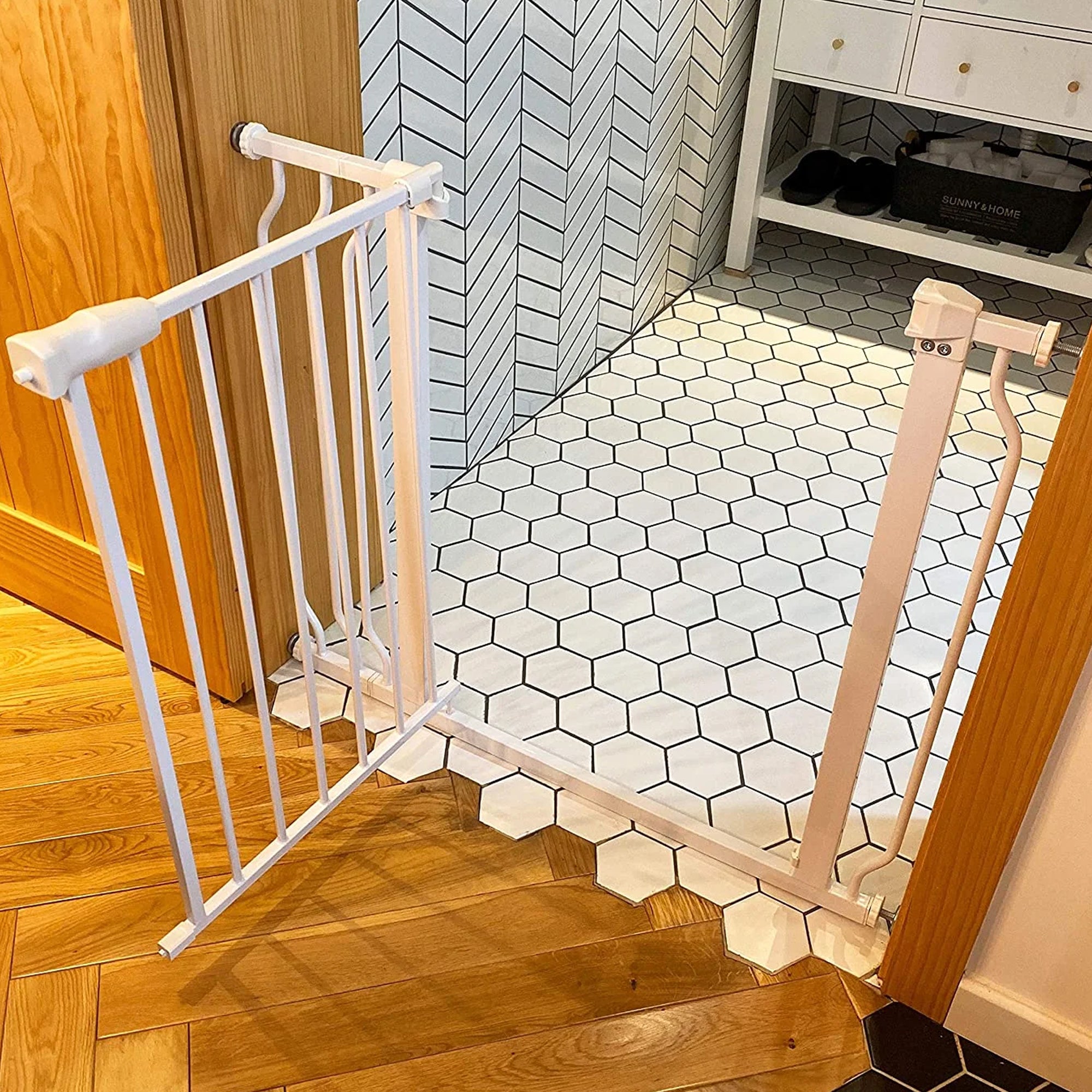 BalanceFrom Walk-Thru Safety Gate for Baby and Pets, 29.1-38.5"W, 30"H (Used) - VMInnovations