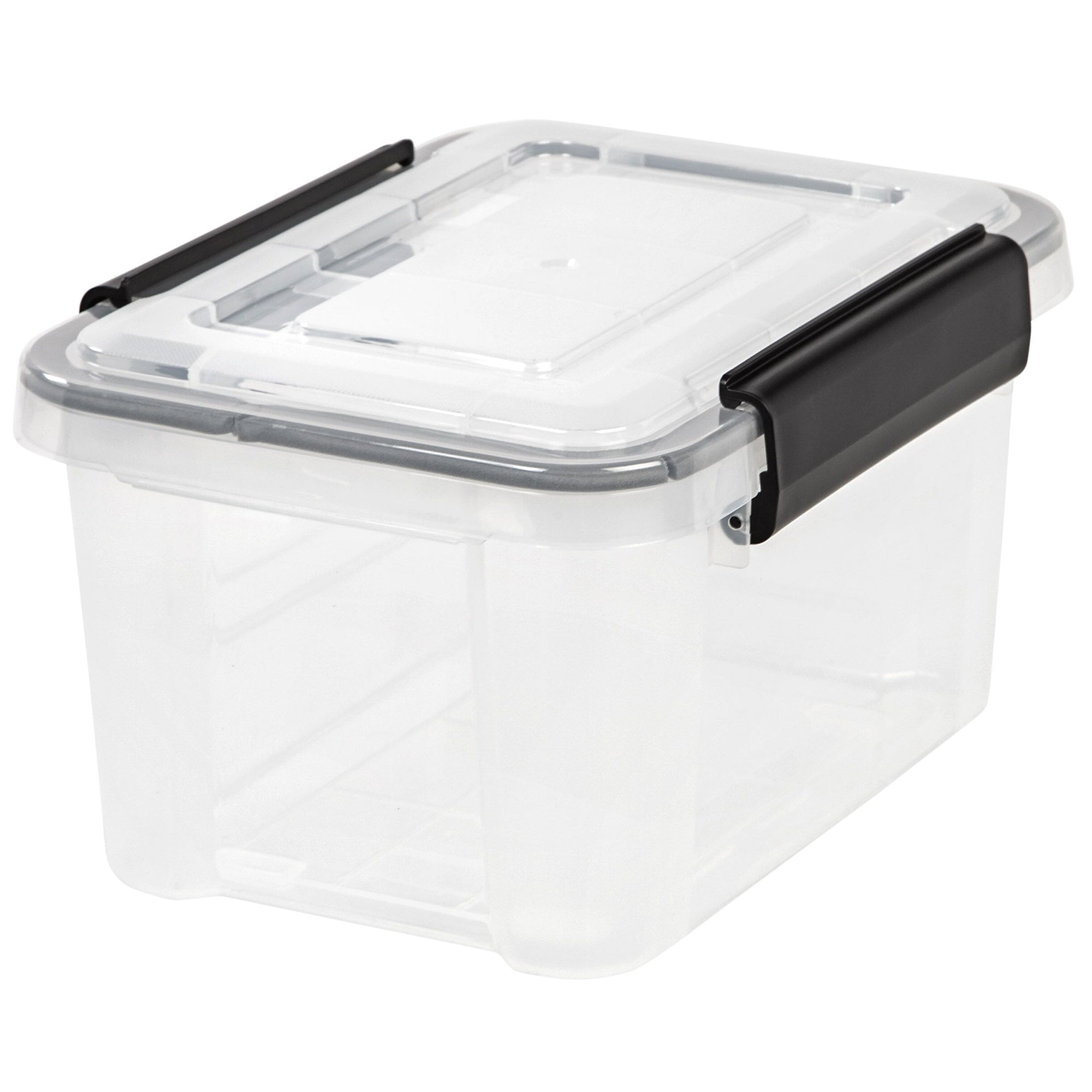 IRIS USA 6.5-Quart Stackable Plastic Clear Storage Box, 6 Pack (Open Box) - VMInnovations